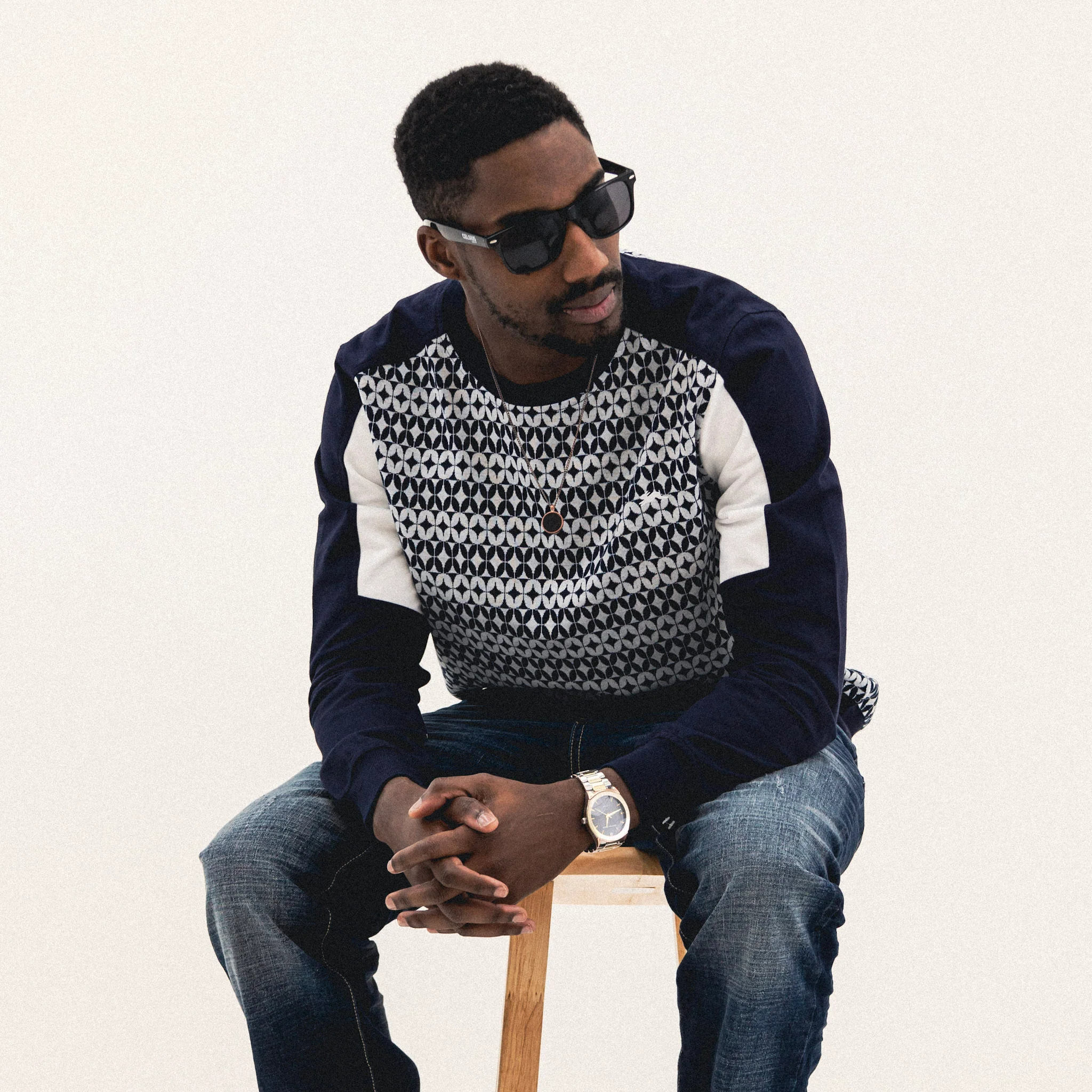 Men's Brookings Jacquard Knit Sweatshirt - Image 3