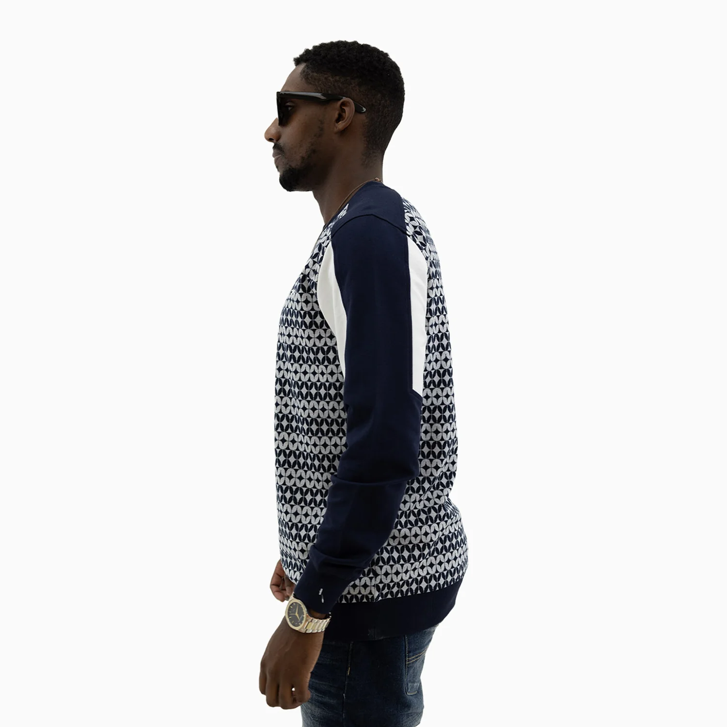 Men's Brookings Jacquard Knit Sweatshirt - Image 7