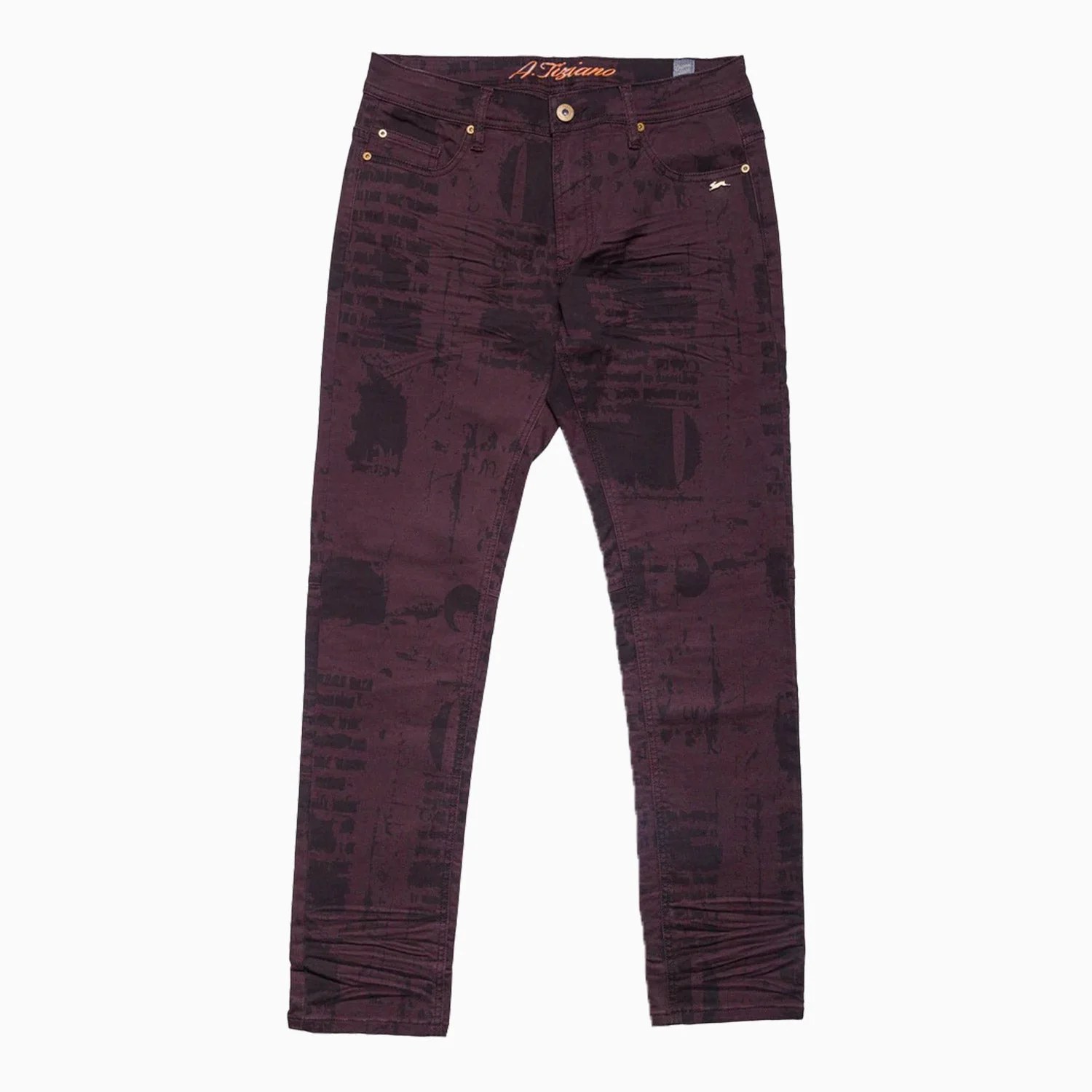 Men's Dell Printed Stretch Twill Denim Pant - Image 3