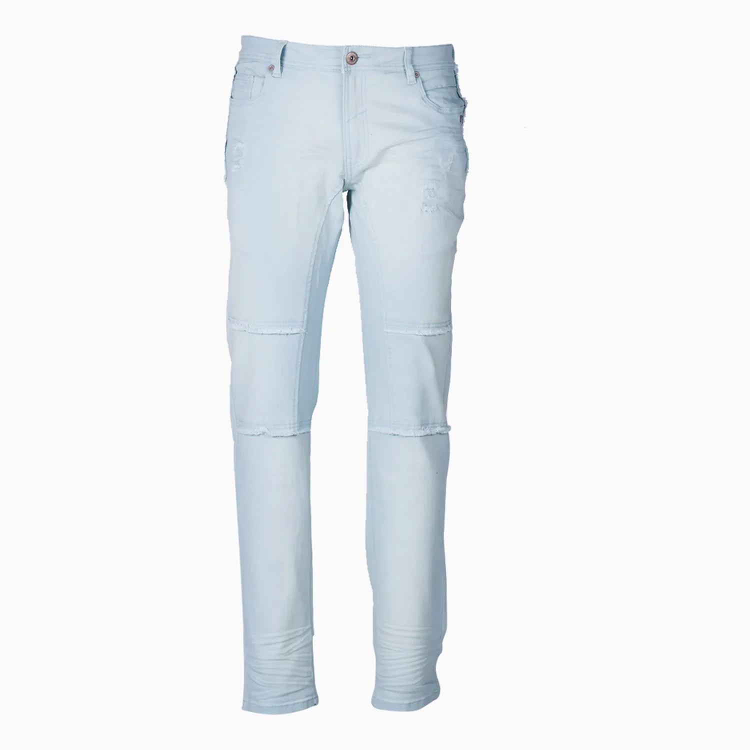 Men's Jett Twill Jean With Frayed Edges Denim Slim Pant
