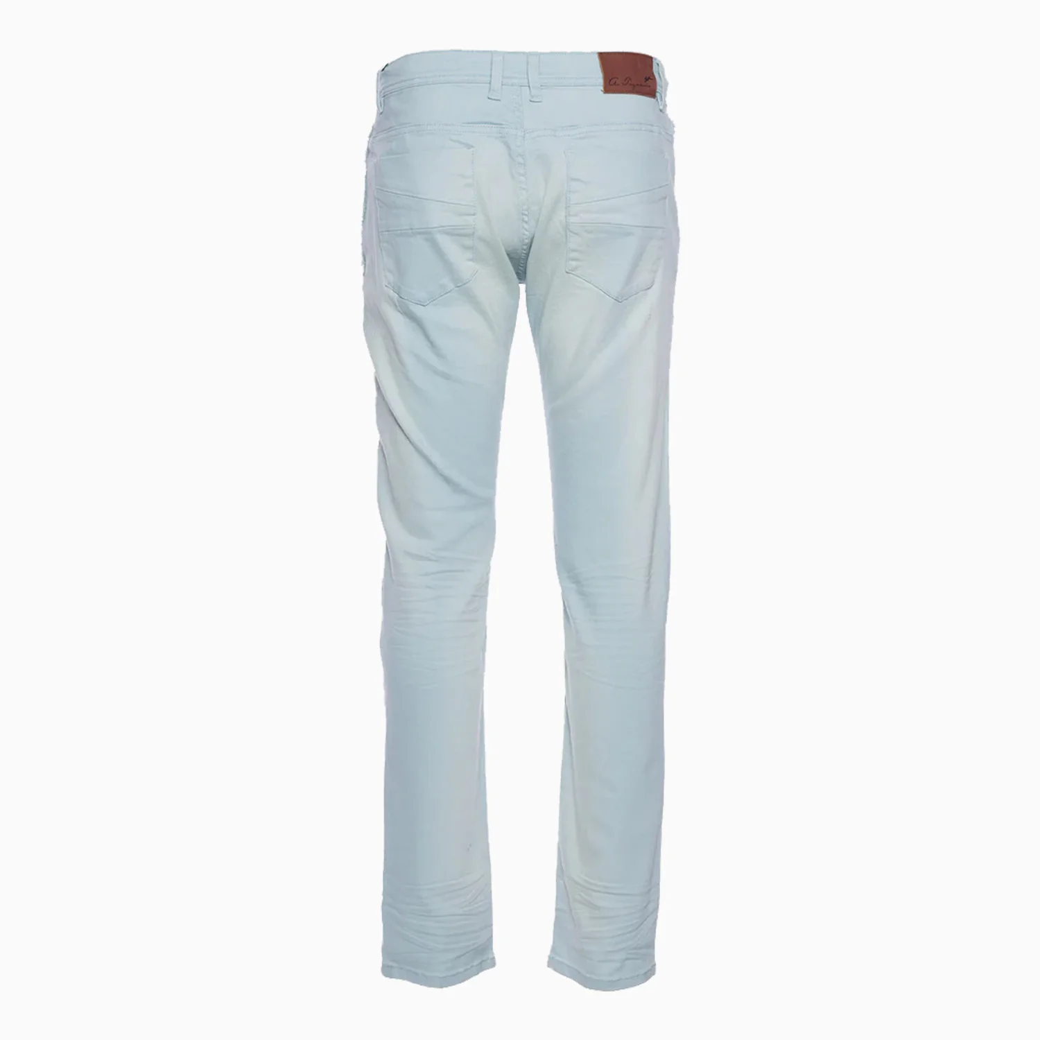 Men's Jett Twill Jean With Frayed Edges Denim Slim Pant - Image 2