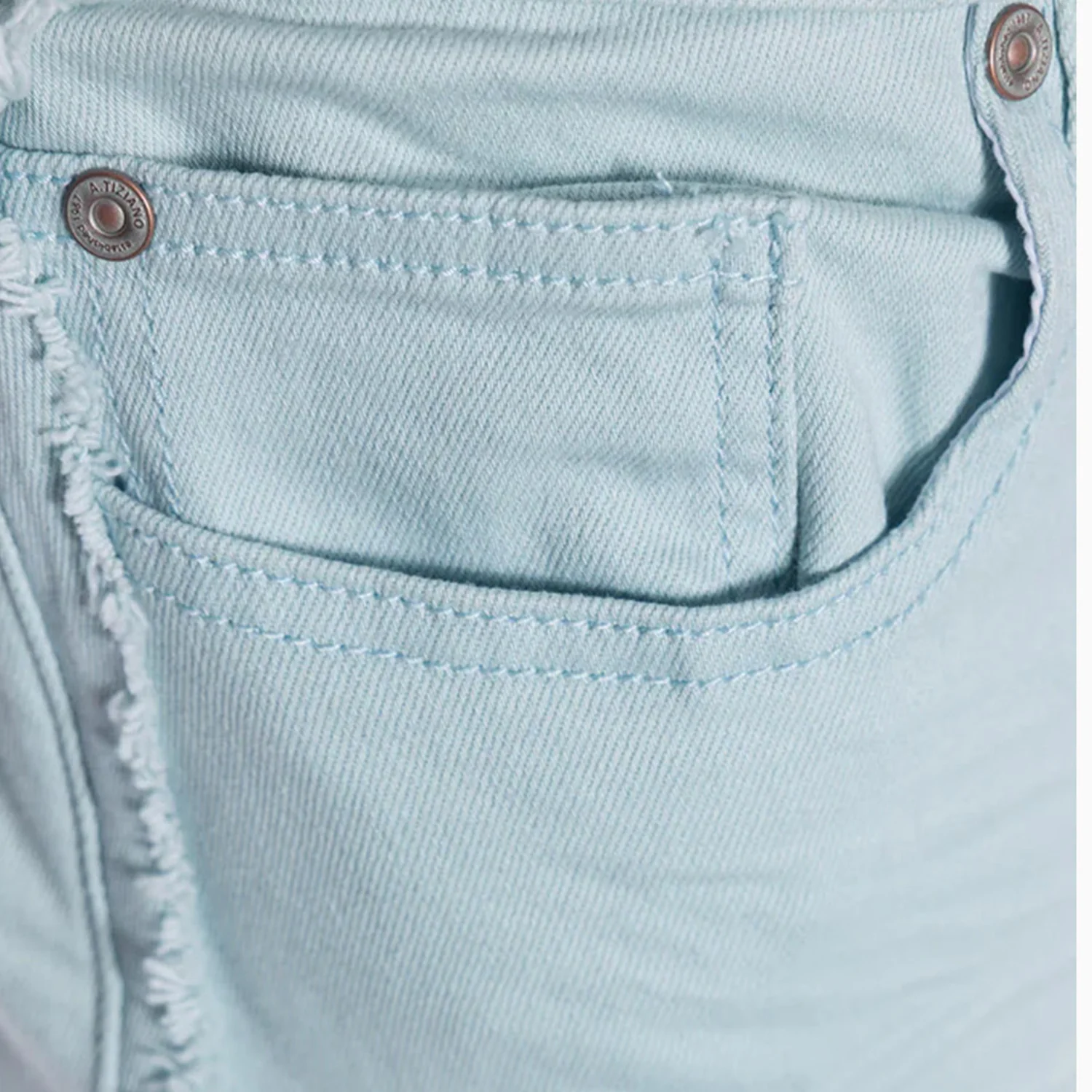 Men's Jett Twill Jean With Frayed Edges Denim Slim Pant - Image 3