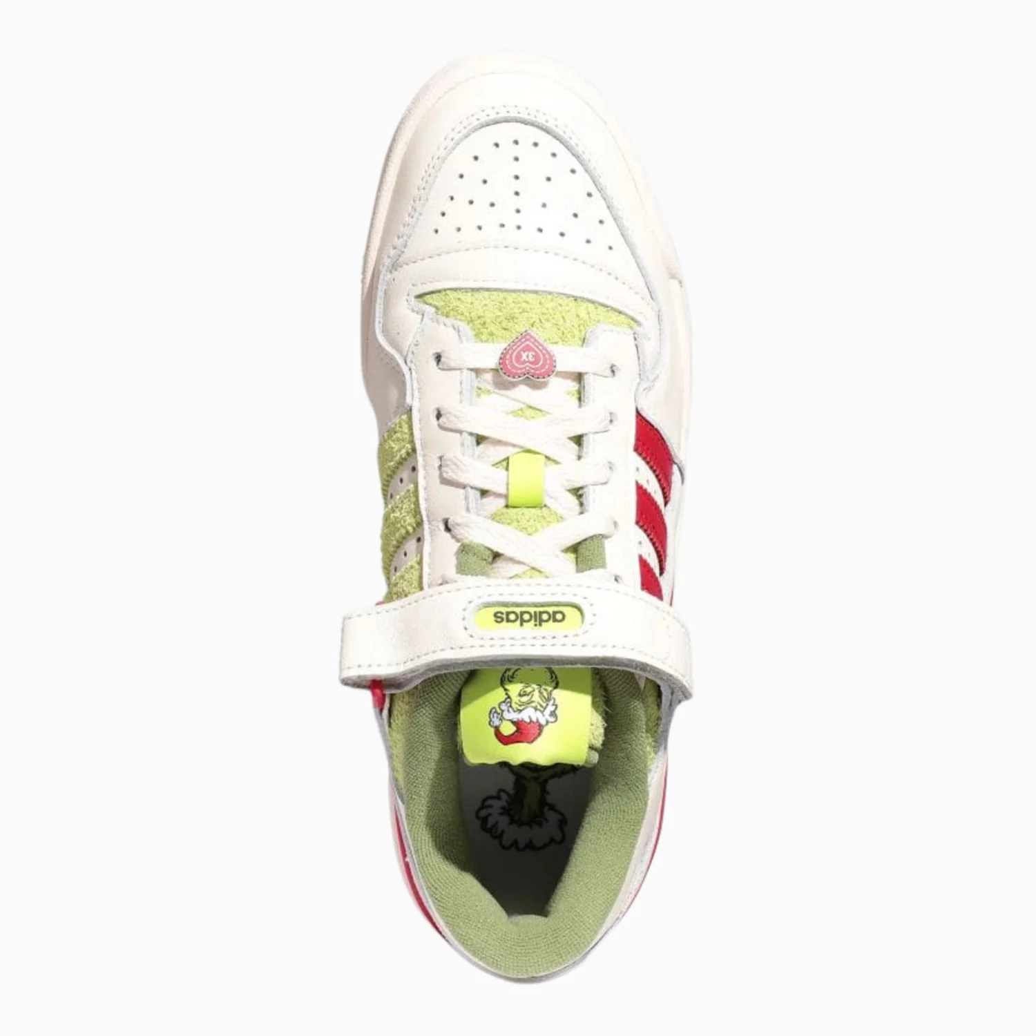 Kid's The Grinch X adidas Forum Low "Green" Grade School - Image 5