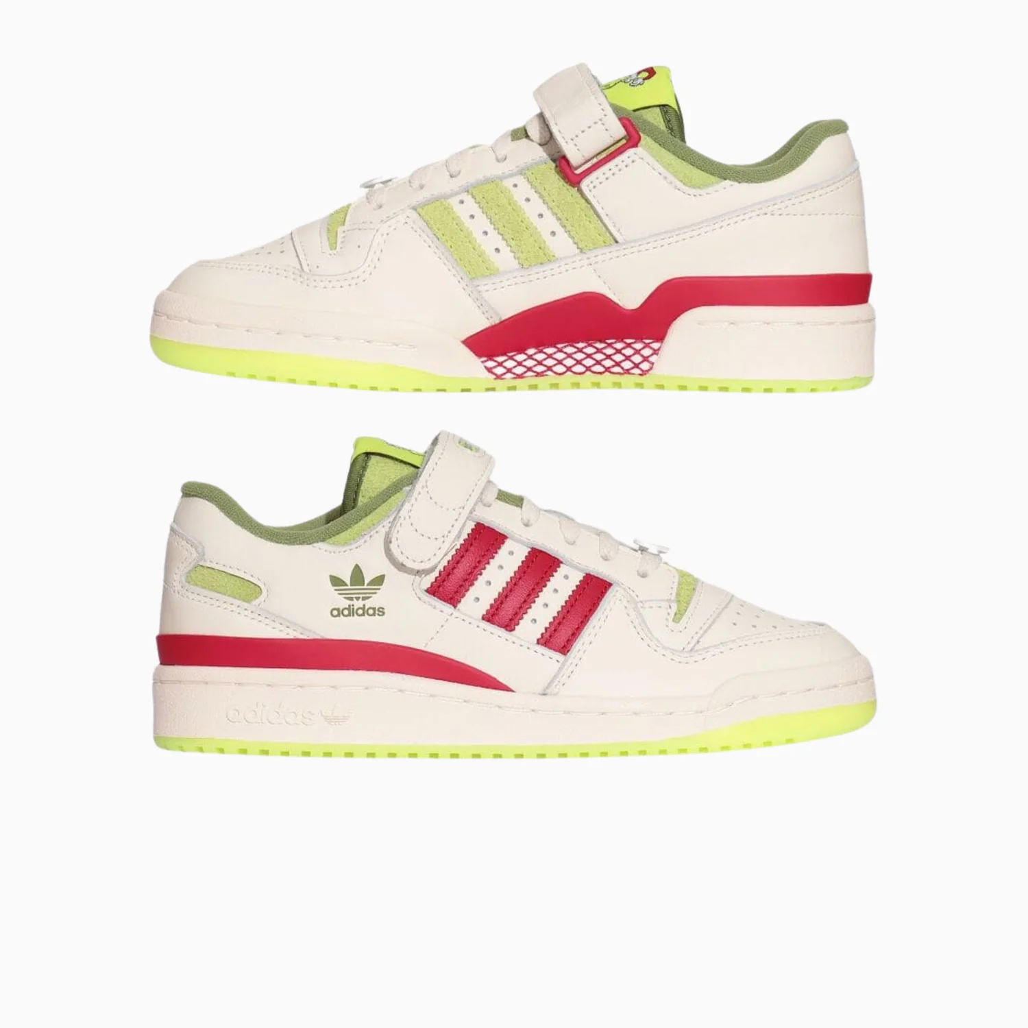 Kid's The Grinch X adidas Forum Low "Green" Grade School - Image 6