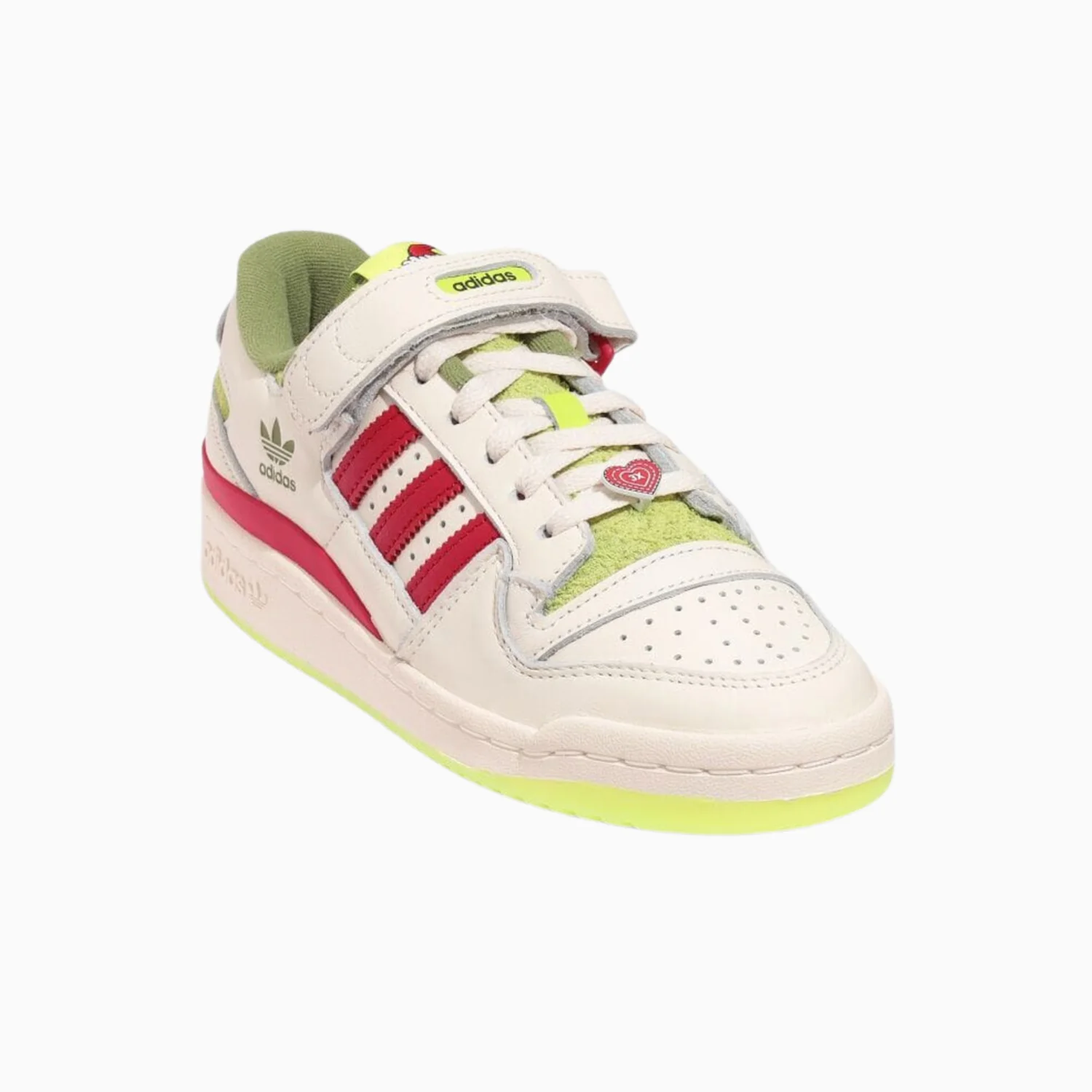 Kid's The Grinch X adidas Forum Low "Green" Grade School - Image 7