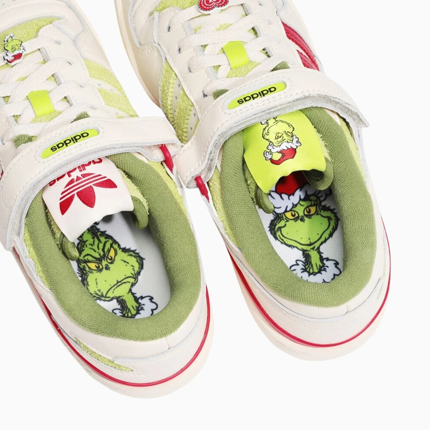 Kid's The Grinch X adidas Forum Low "Green" Grade School - Image 9