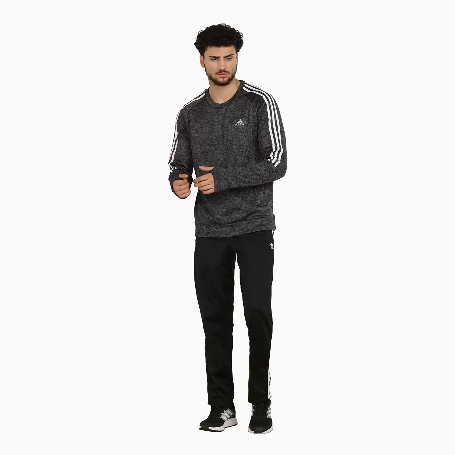 Men's Performance Own the Run 3-Stripes Sweatshirt - Image 3