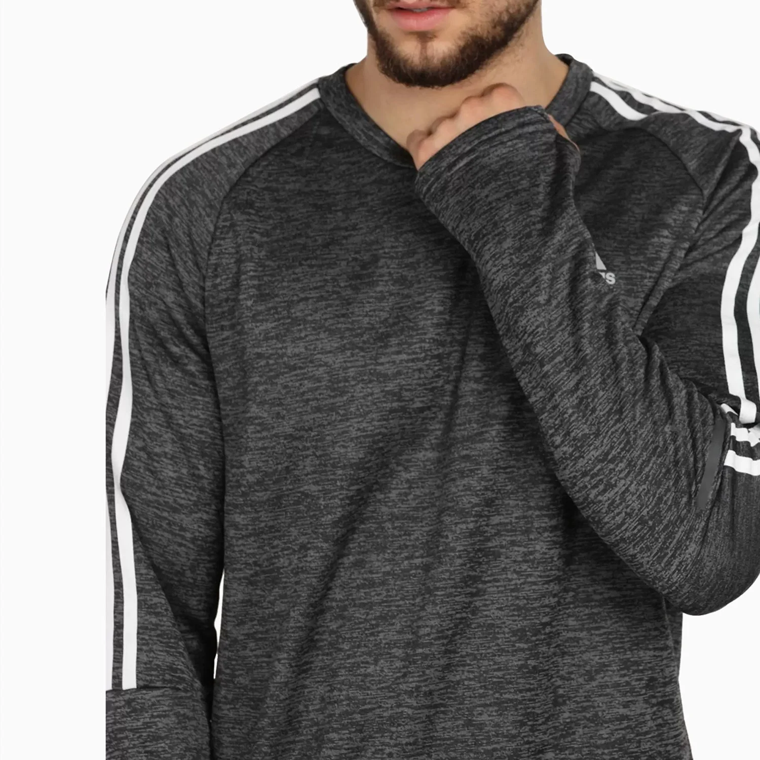 Men's Performance Own the Run 3-Stripes Sweatshirt - Image 5
