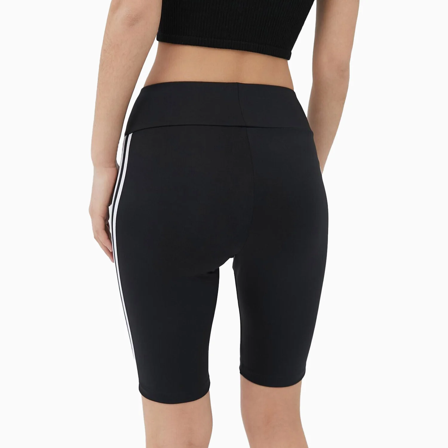 Women's 3 Stripe Bicycle Shorts Leggings - Image 3