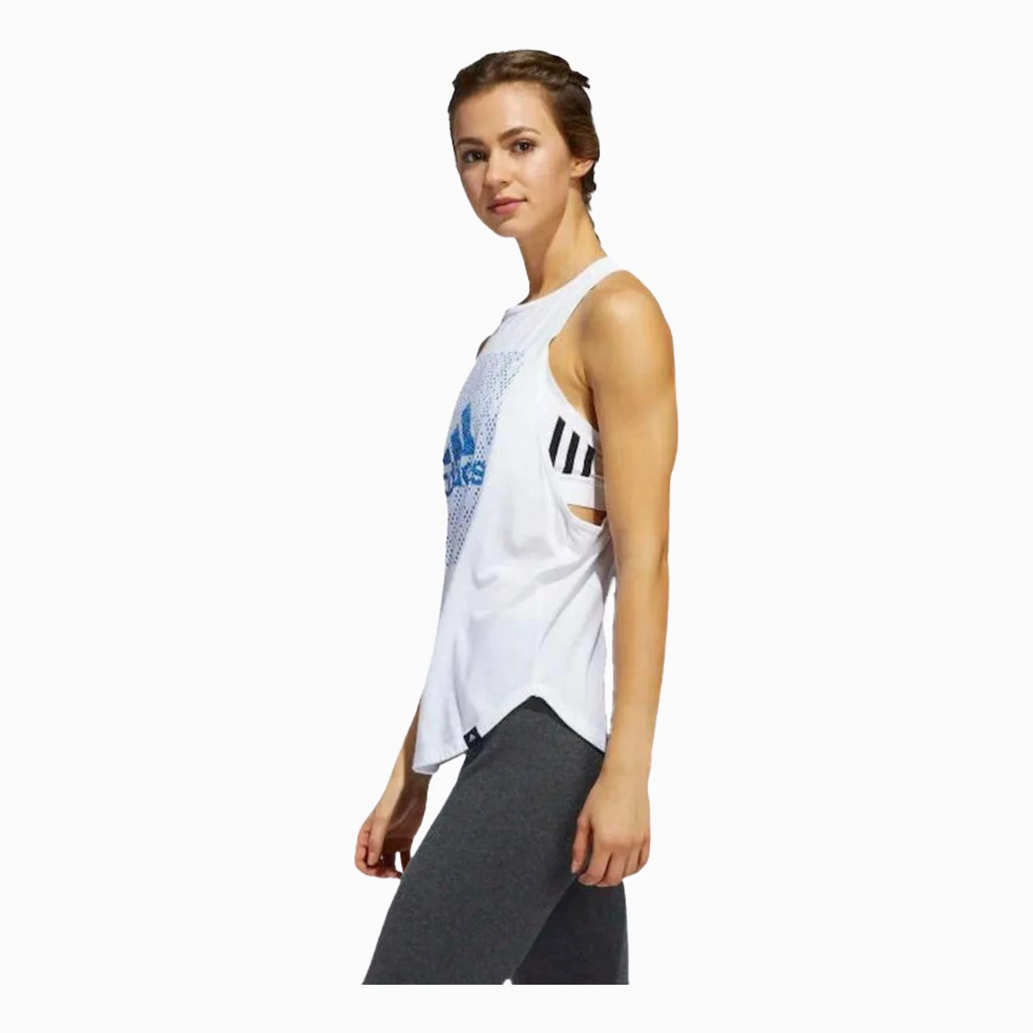 Women's Badge Of Sport Graphic Sleeveless Sports Top - Image 4