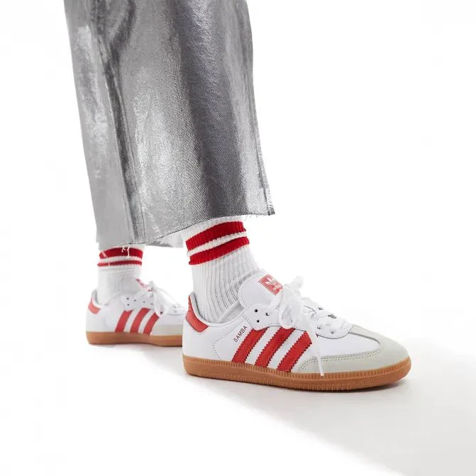 Women's Originals Samba OG "White Solar Red Gum" - Image 4