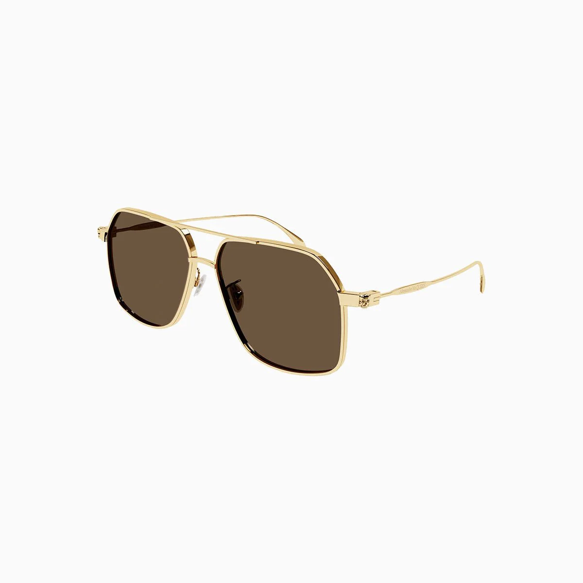 Men's Gold Brown Sunglasses - Image 3