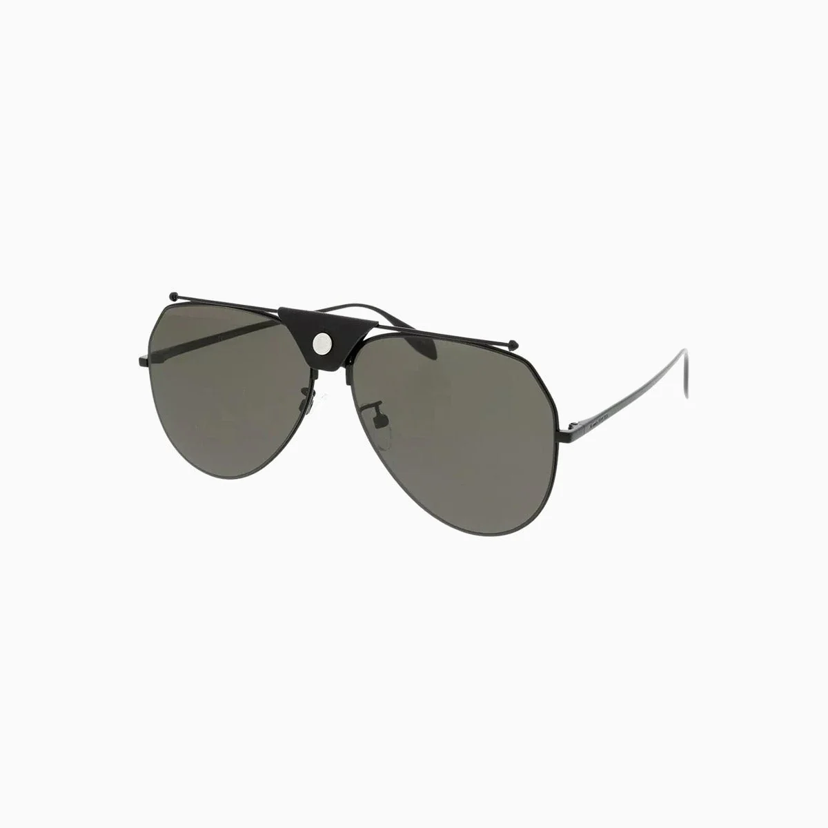Alexander McQueen Metal Black Sunglasses - Image 2