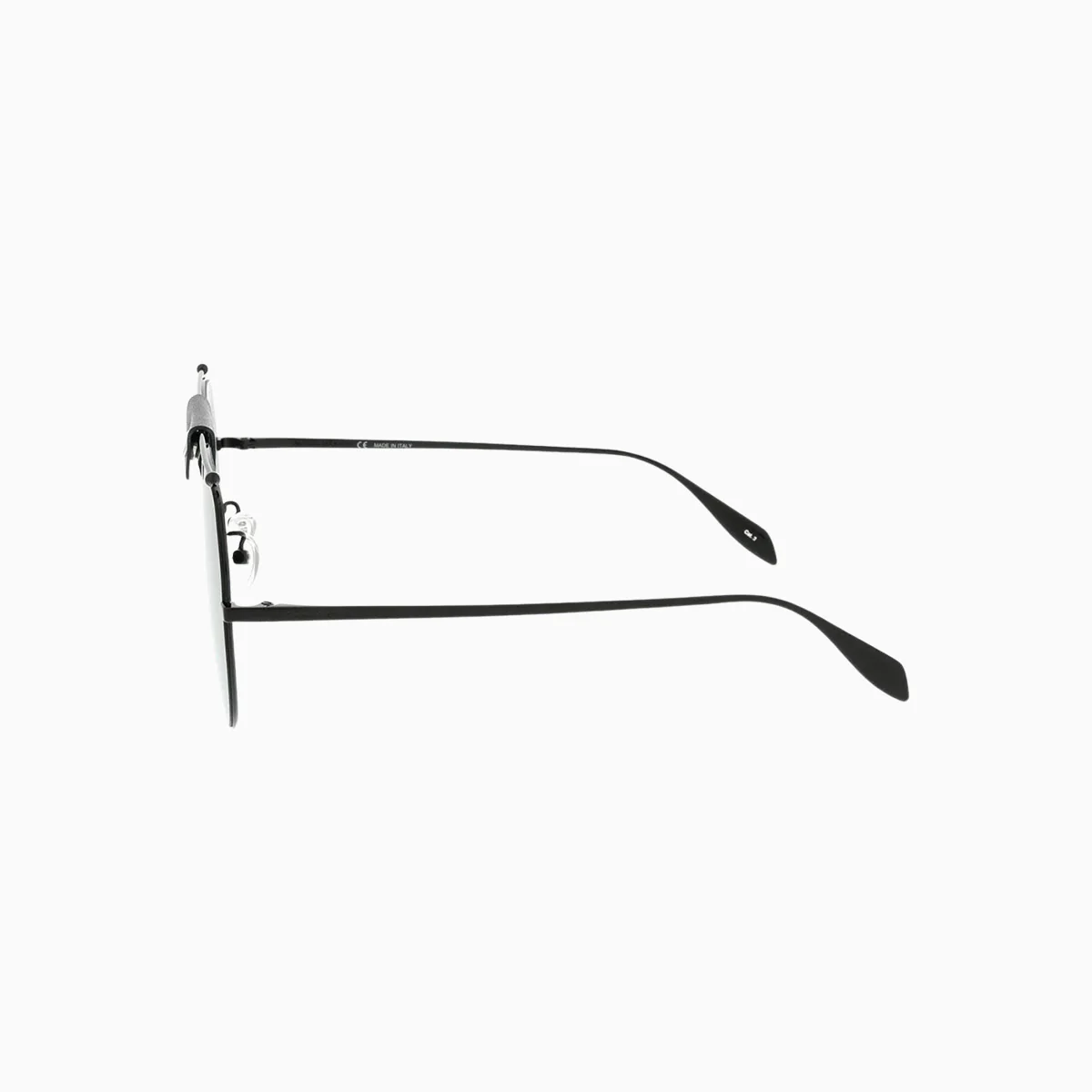 Alexander McQueen Metal Black Sunglasses - Image 3