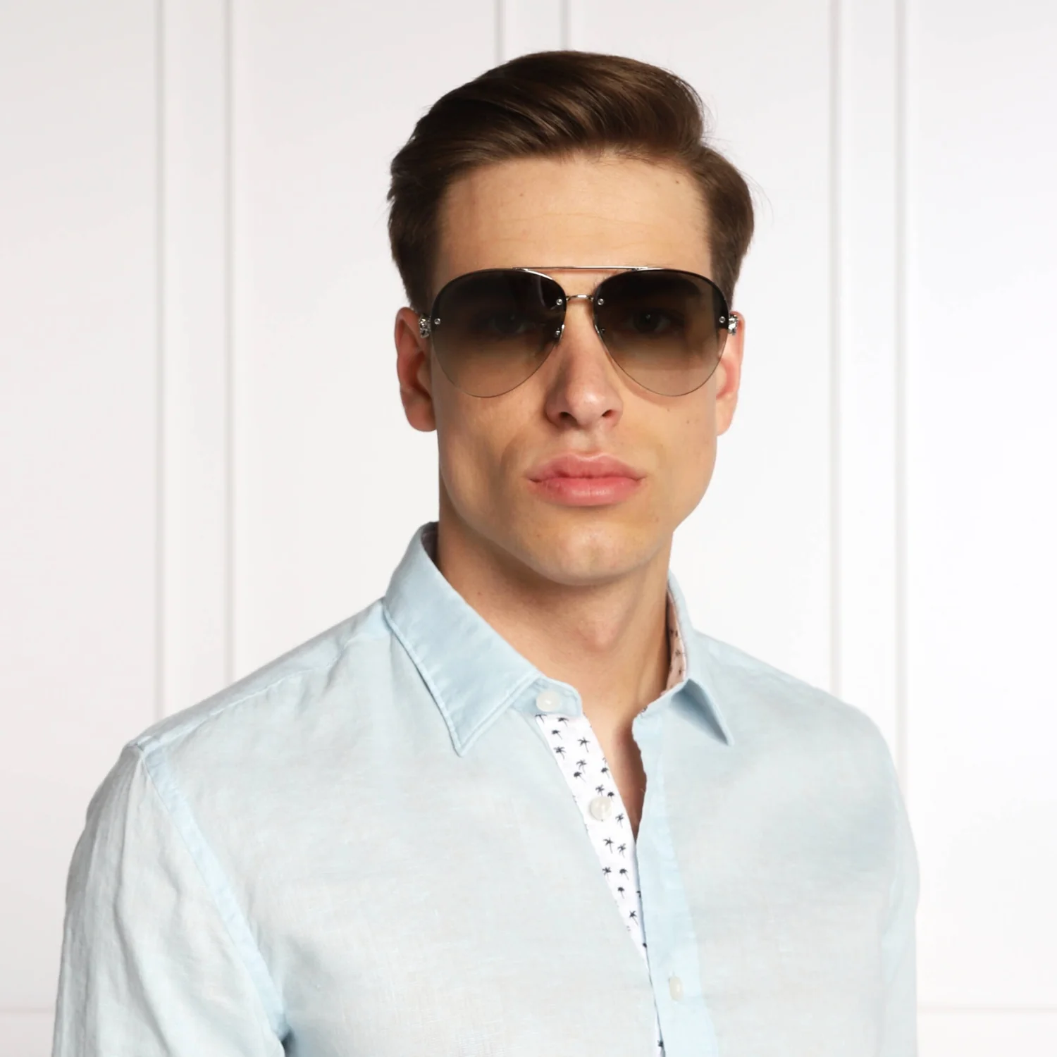 Alexander Mcqueen Silver Green Sunglasses - Image 4