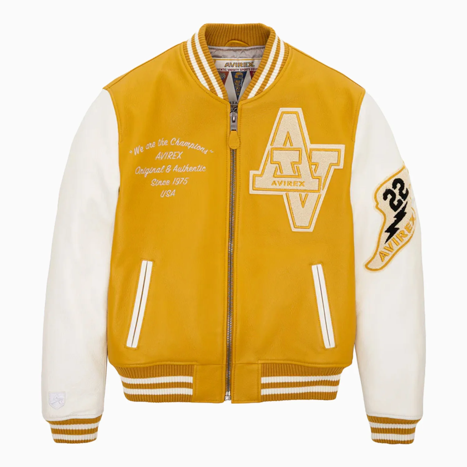 Men's Wildcat Varsity Leather Jacket - Image 4