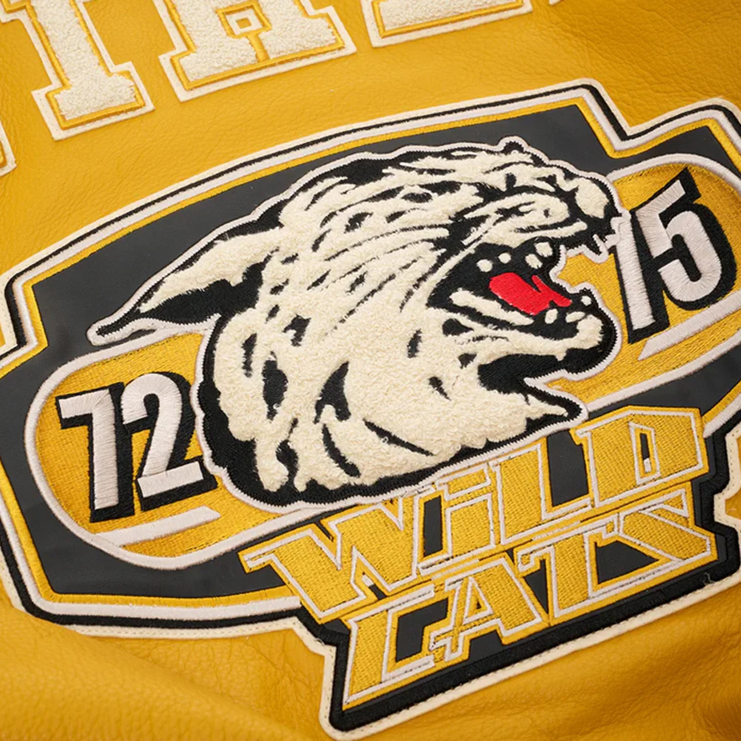 Men's Wildcat Varsity Leather Jacket - Image 6