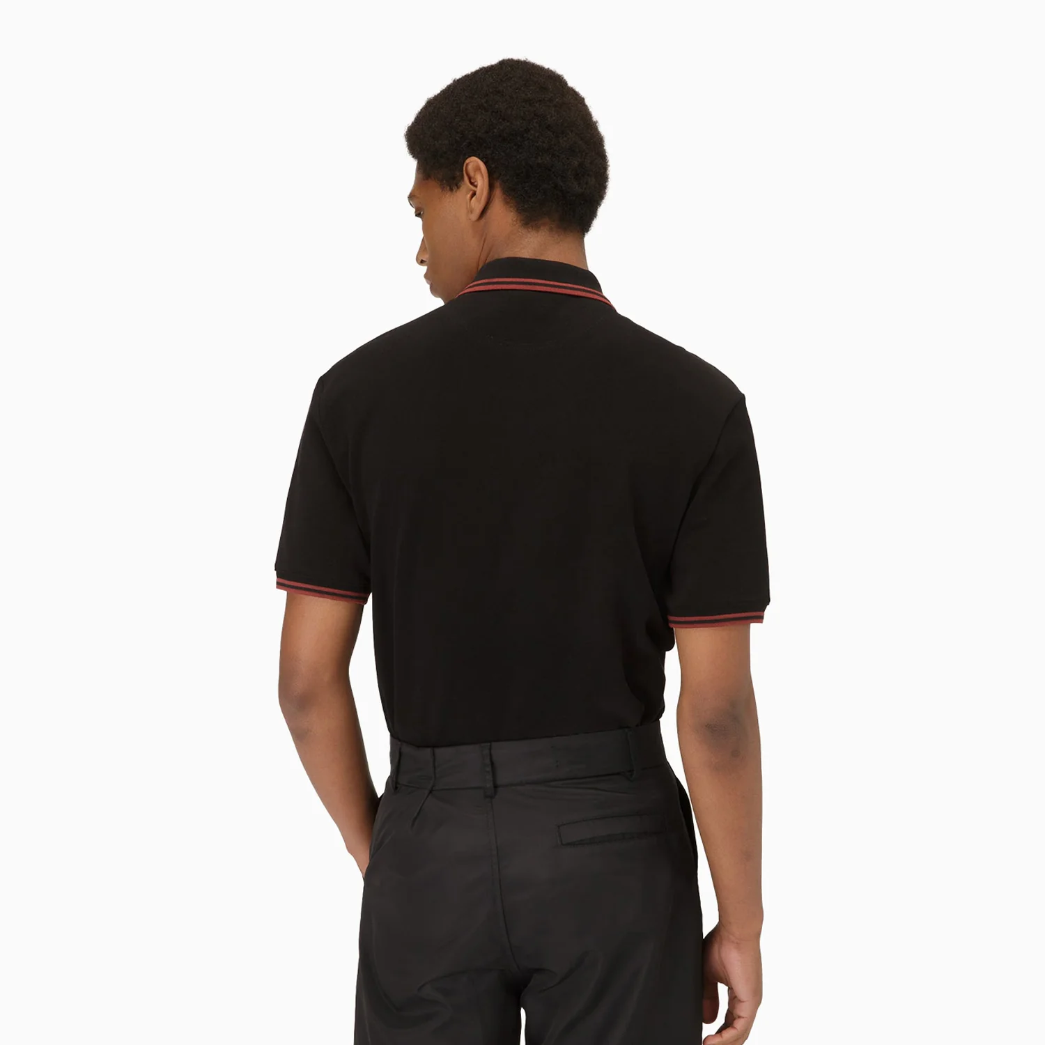Men's Stripe Polo Shirt - Image 2