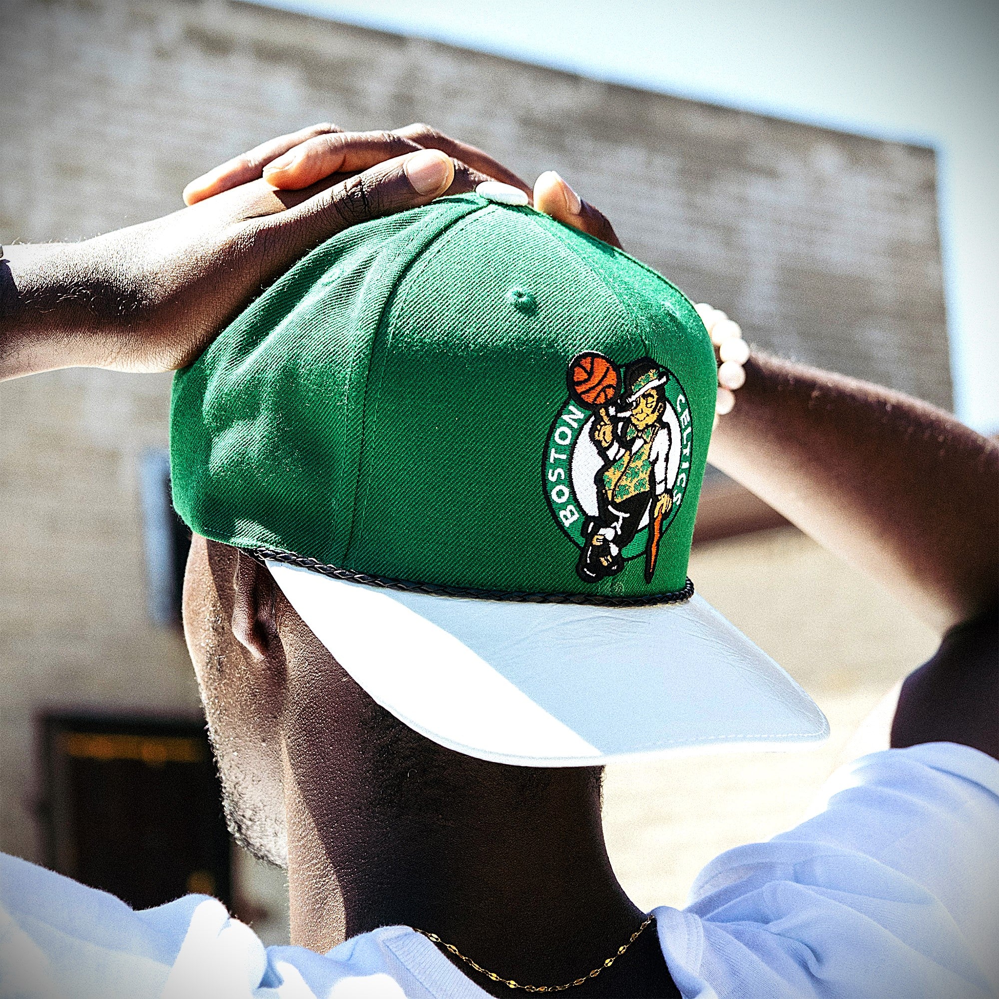 Breyer's Buck 50 Boston Celtics Hat With Leather Visor - Image 2