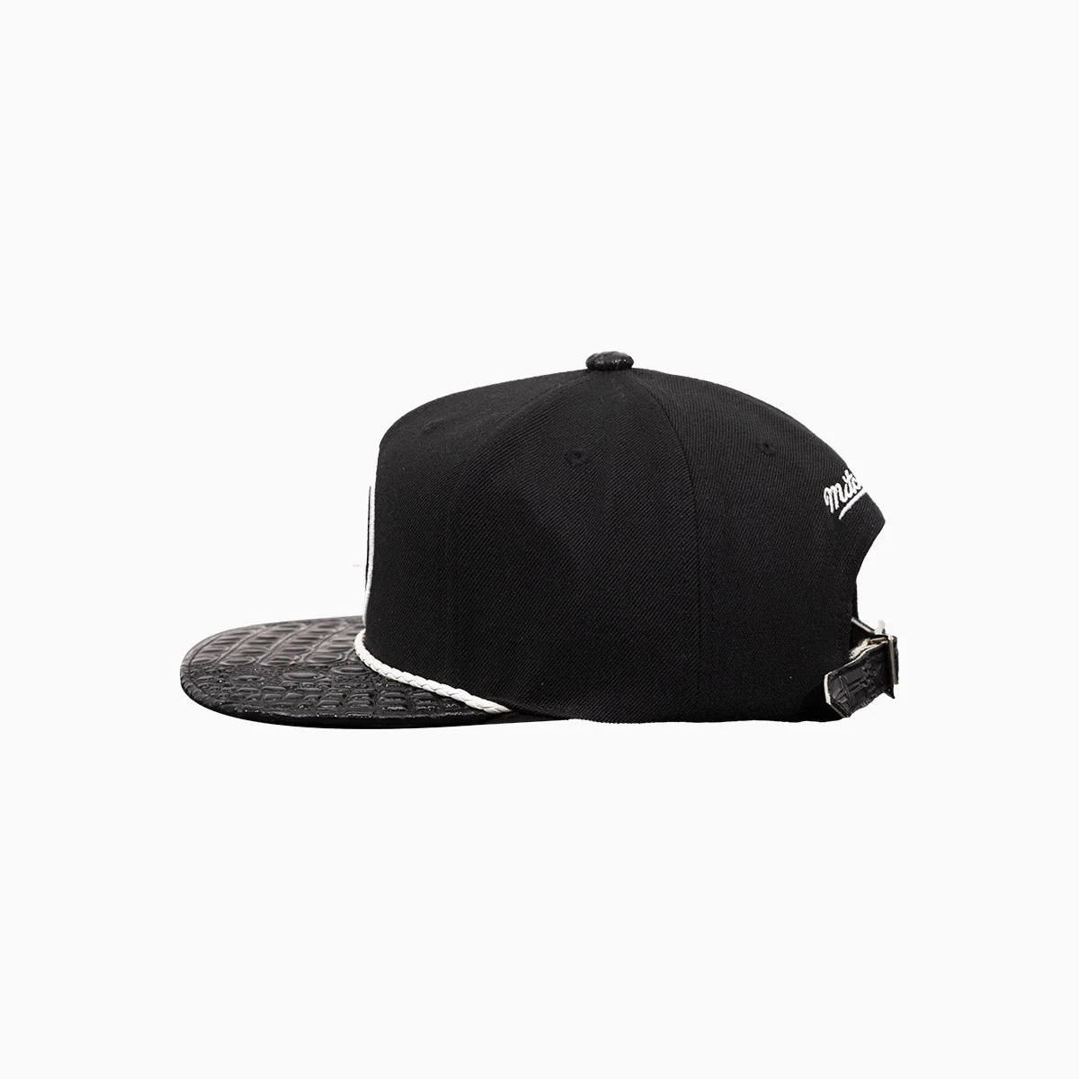 Breyer's Buck 50 Brooklyn Nets Hat With Leather Visor - Image 6