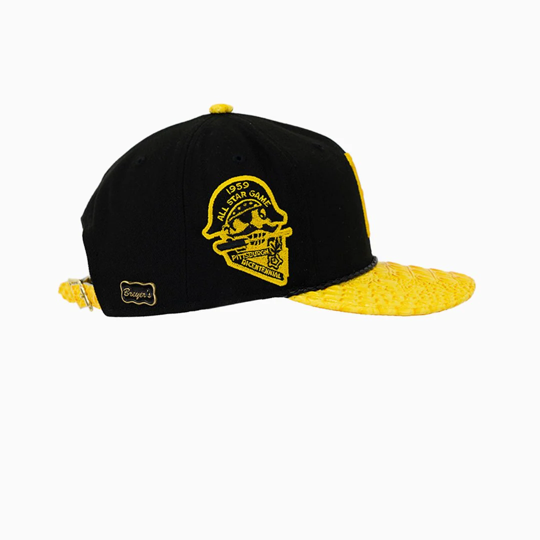 Breyer's Buck 50 Pittsburgh Pirates Hat With Leather Visor - Image 5