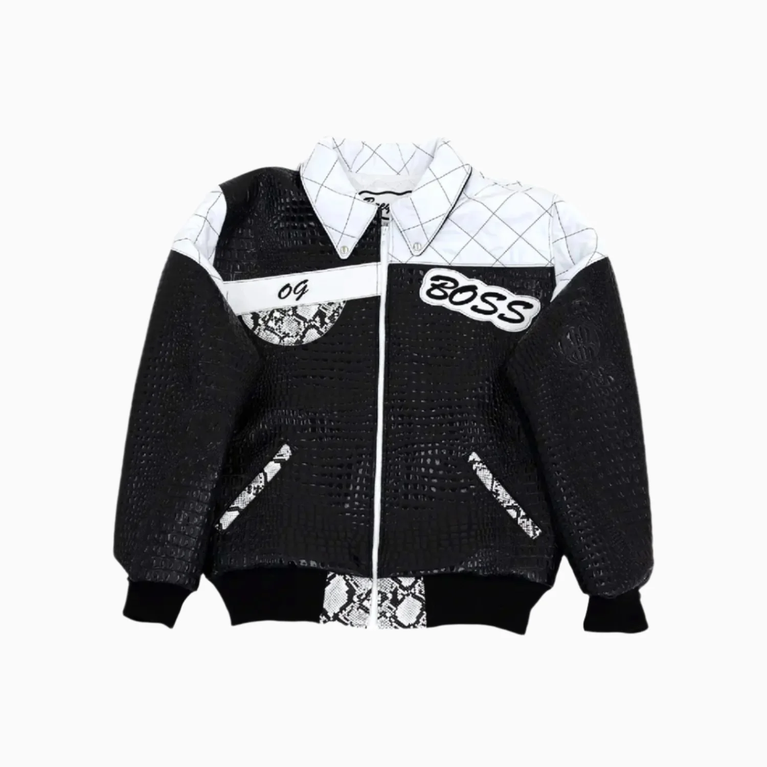 Breyer's OG Boss Edition Leather Jacket With Snake Skin - Image 3