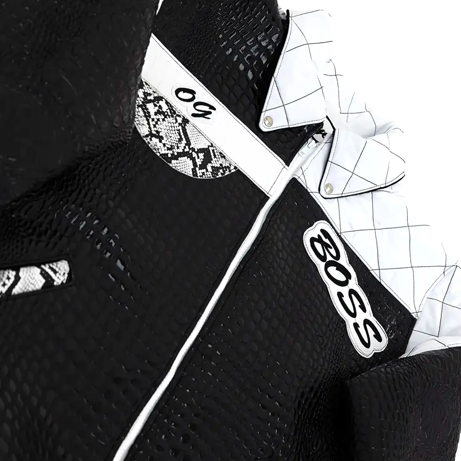 Breyer's OG Boss Edition Leather Jacket With Snake Skin - Image 5