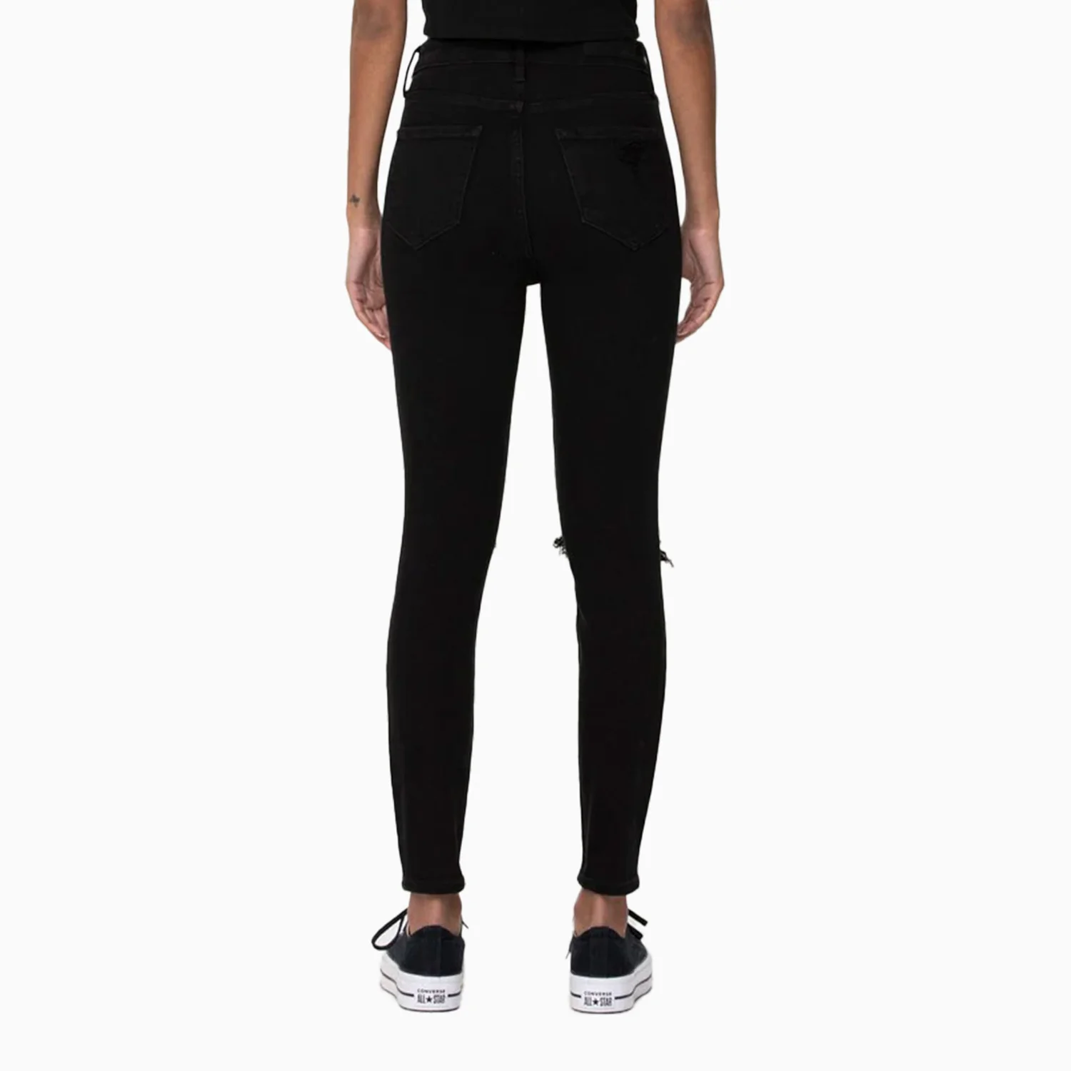 Women's High Rise Distress Ankle Skinny Pant - Image 3