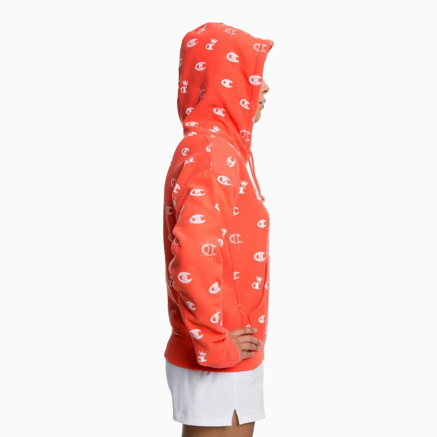 Women's Reverse Weave Pull Over Hoodie - Image 3