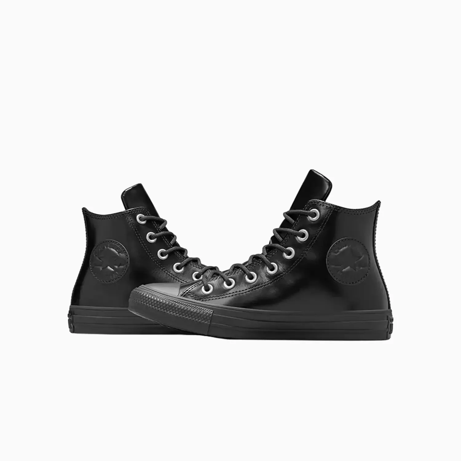 Women's Chuck Taylor All Star Black Lux Leather - Image 6