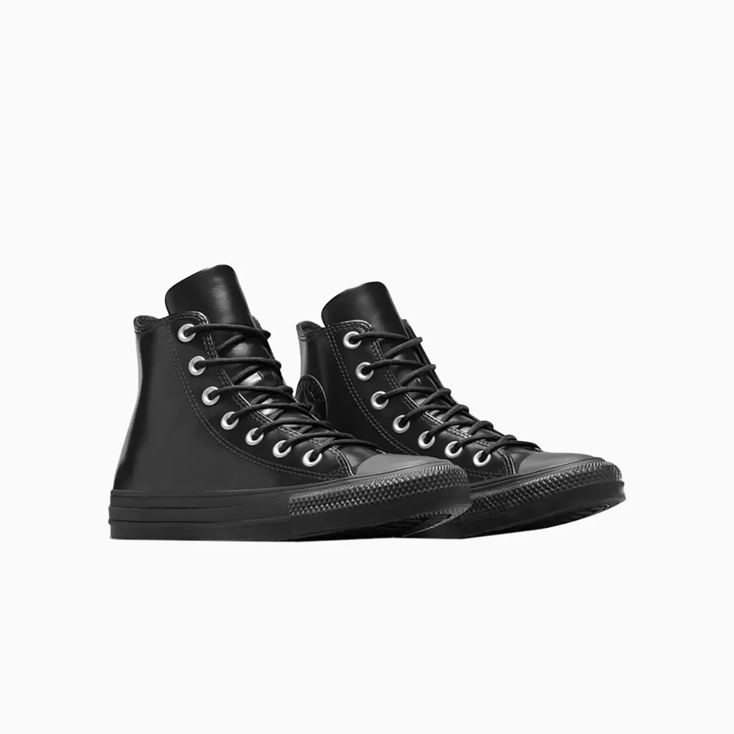 Women's Chuck Taylor All Star Black Lux Leather - Image 8