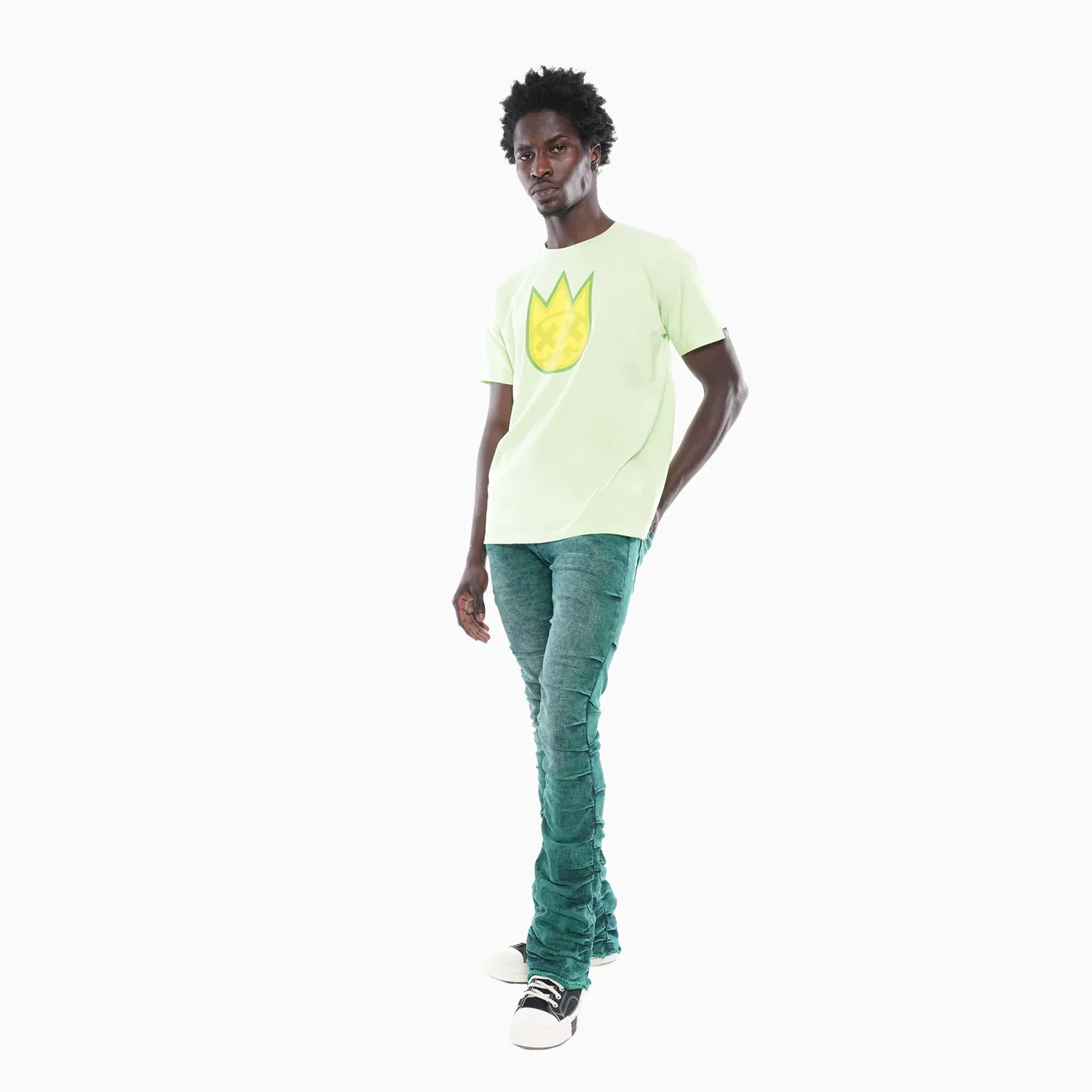 Men's 3D Clean Shimuchan Logo Crew Neck T-Shirt - Image 3