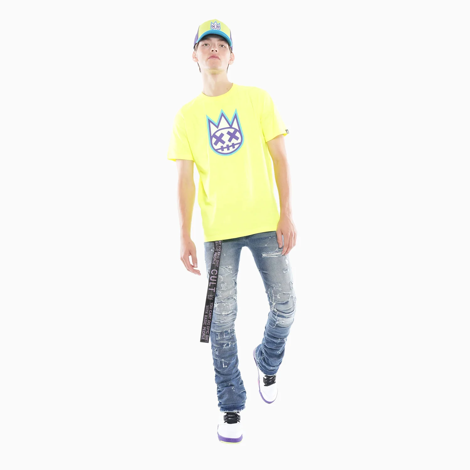 Men's 3D Clean Shimuchan Logo Crew Neck T-Shirt - Image 3