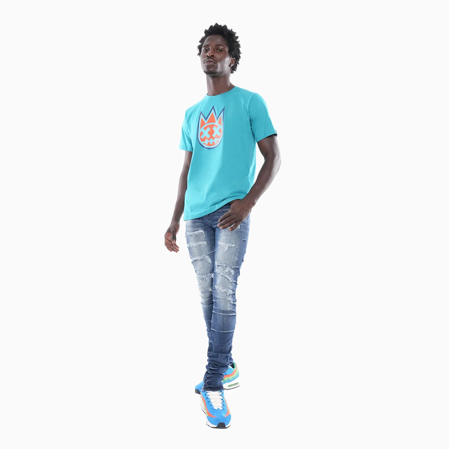 Men's 3D Clean Shimuchan Logo Crew Neck T-Shirt - Image 3