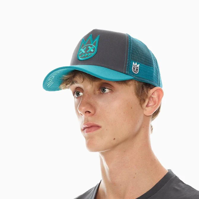 Men's Clean Logo Trucker Curved Visor Hat - Image 2