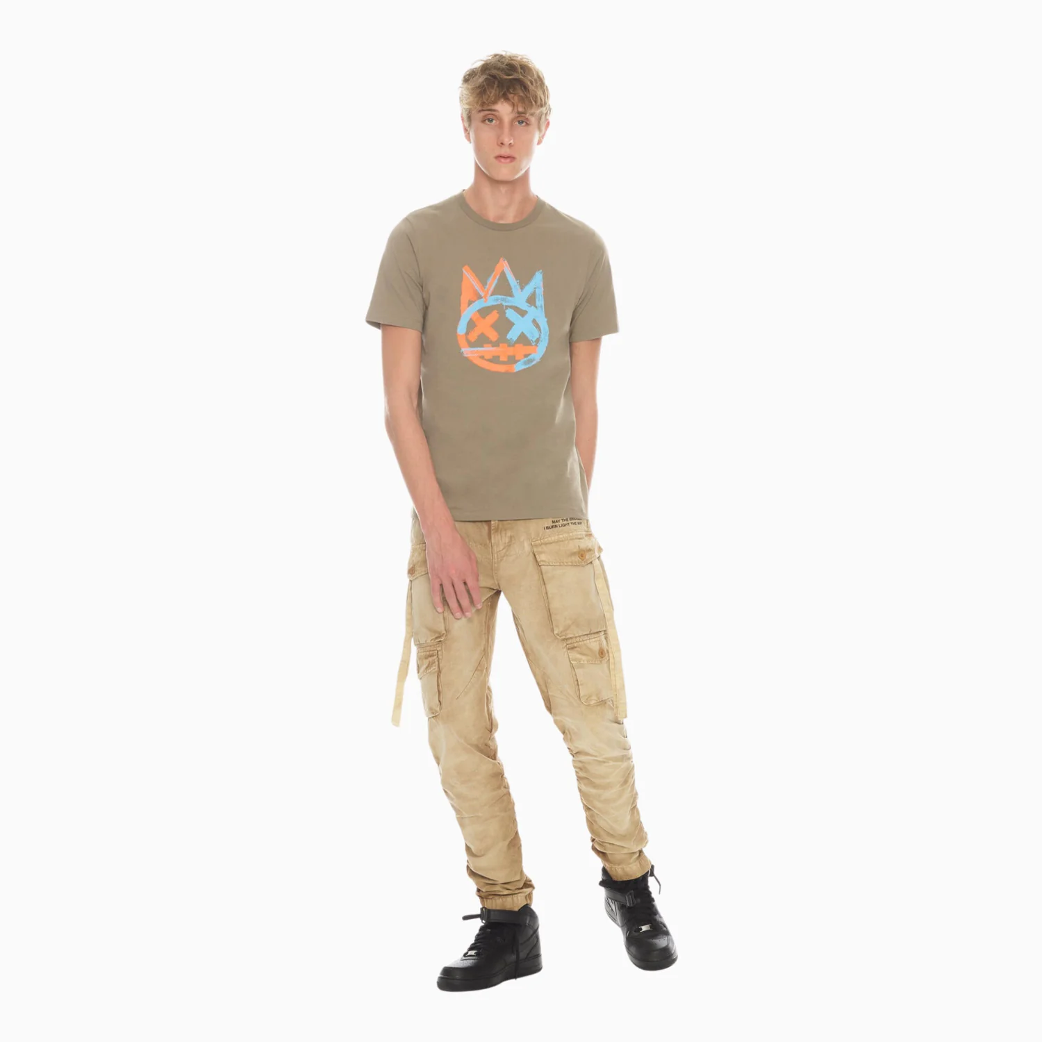 Men's Shimuchan Logo Short Sleeve Crew Neck T Shirt - Image 3