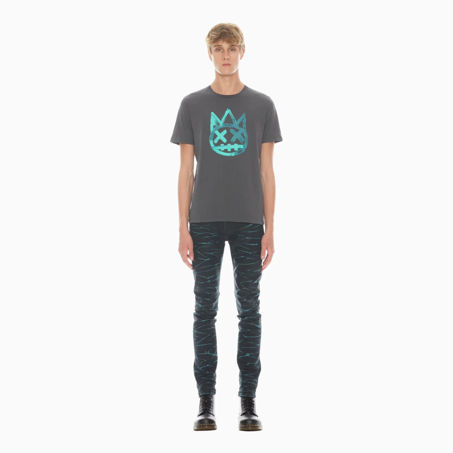 Men's Shimuchan Logo Short Sleeve Crew Neck T Shirt - Image 3