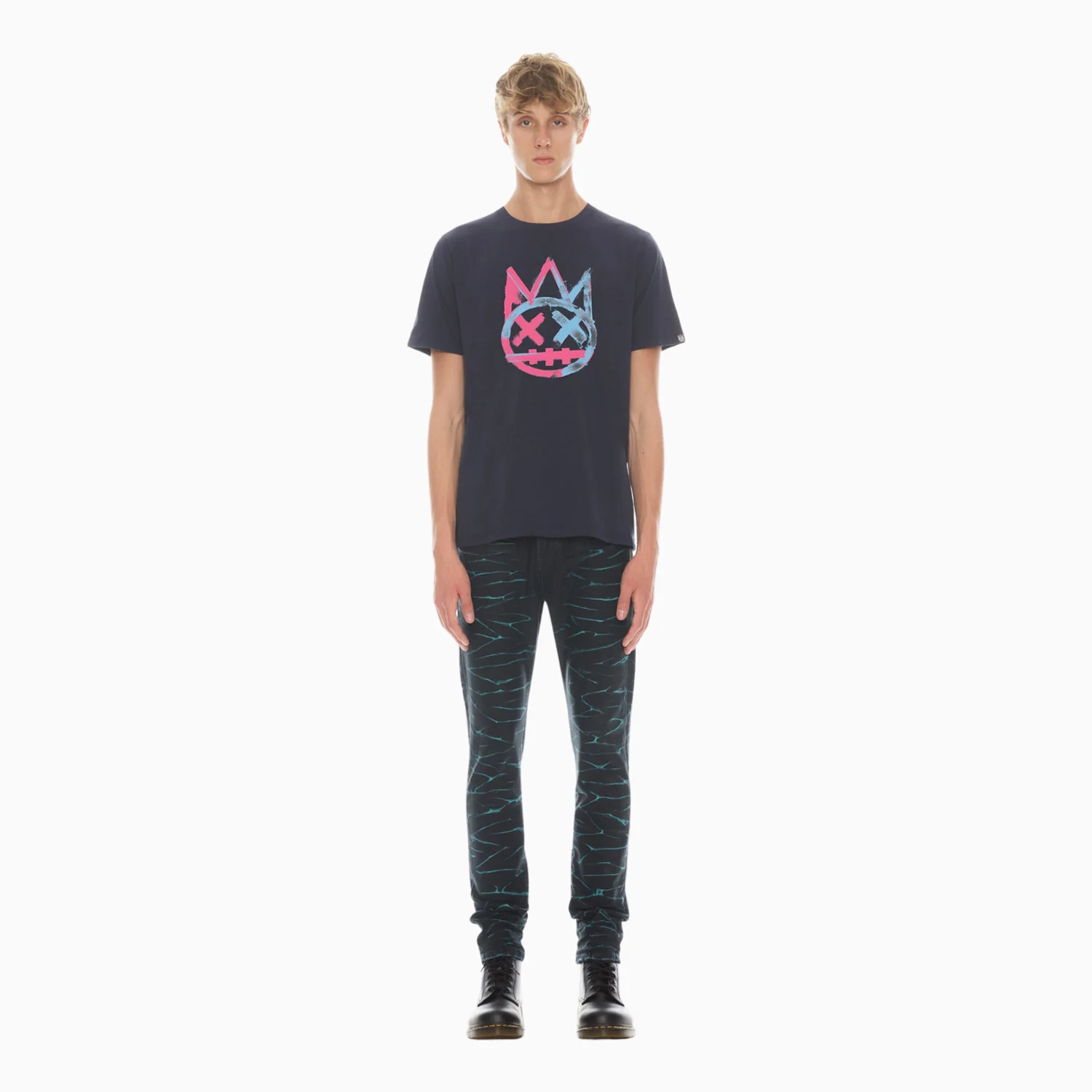 Men's Shimuchan Logo Short Sleeve Crew Neck T Shirt - Image 2