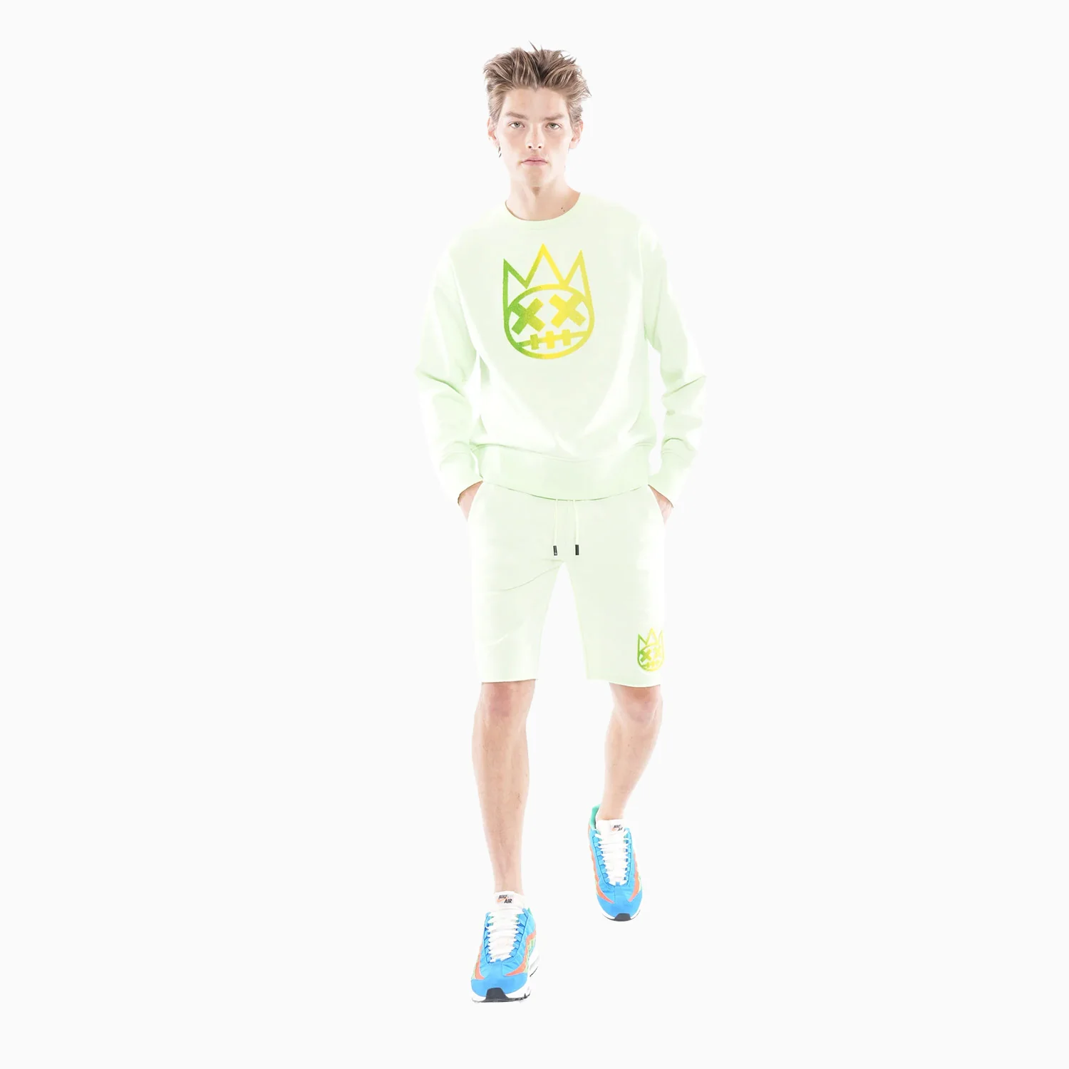 Men's Sweatshorts in Patina Green - Image 2