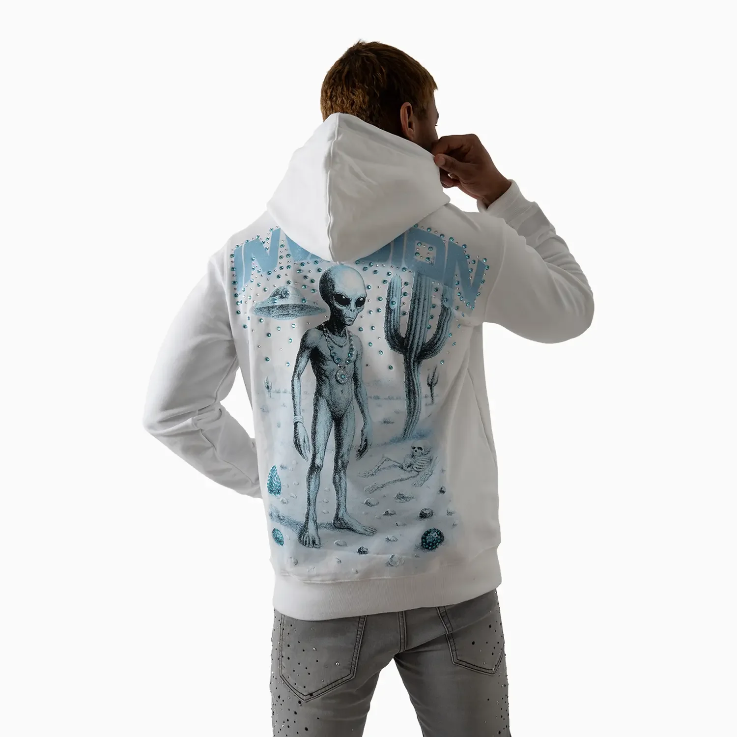 Men's Invasion Stone Hoodie - Image 2