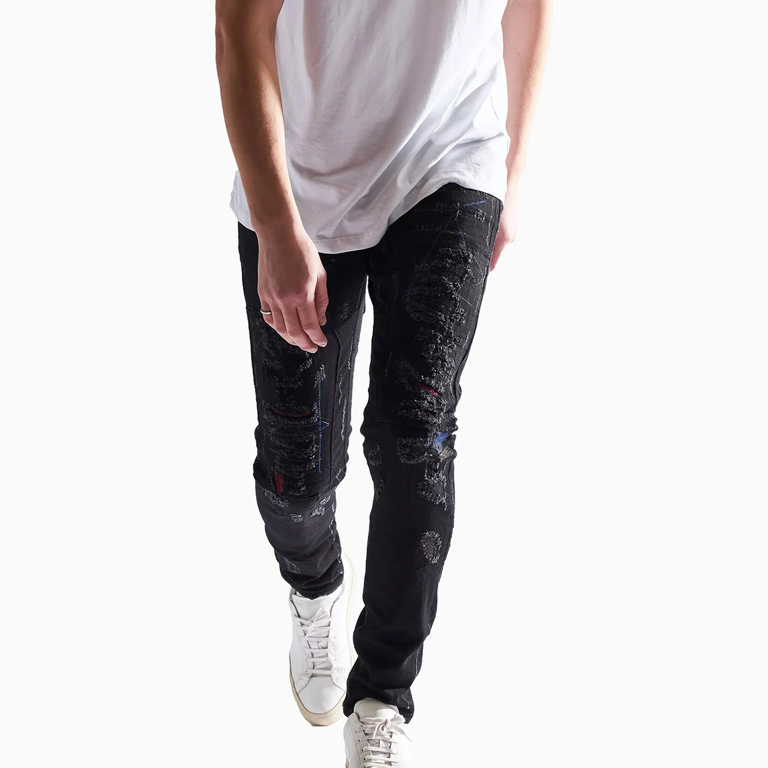 Men's Barker Ripped Skinny Denim Pant - Image 7