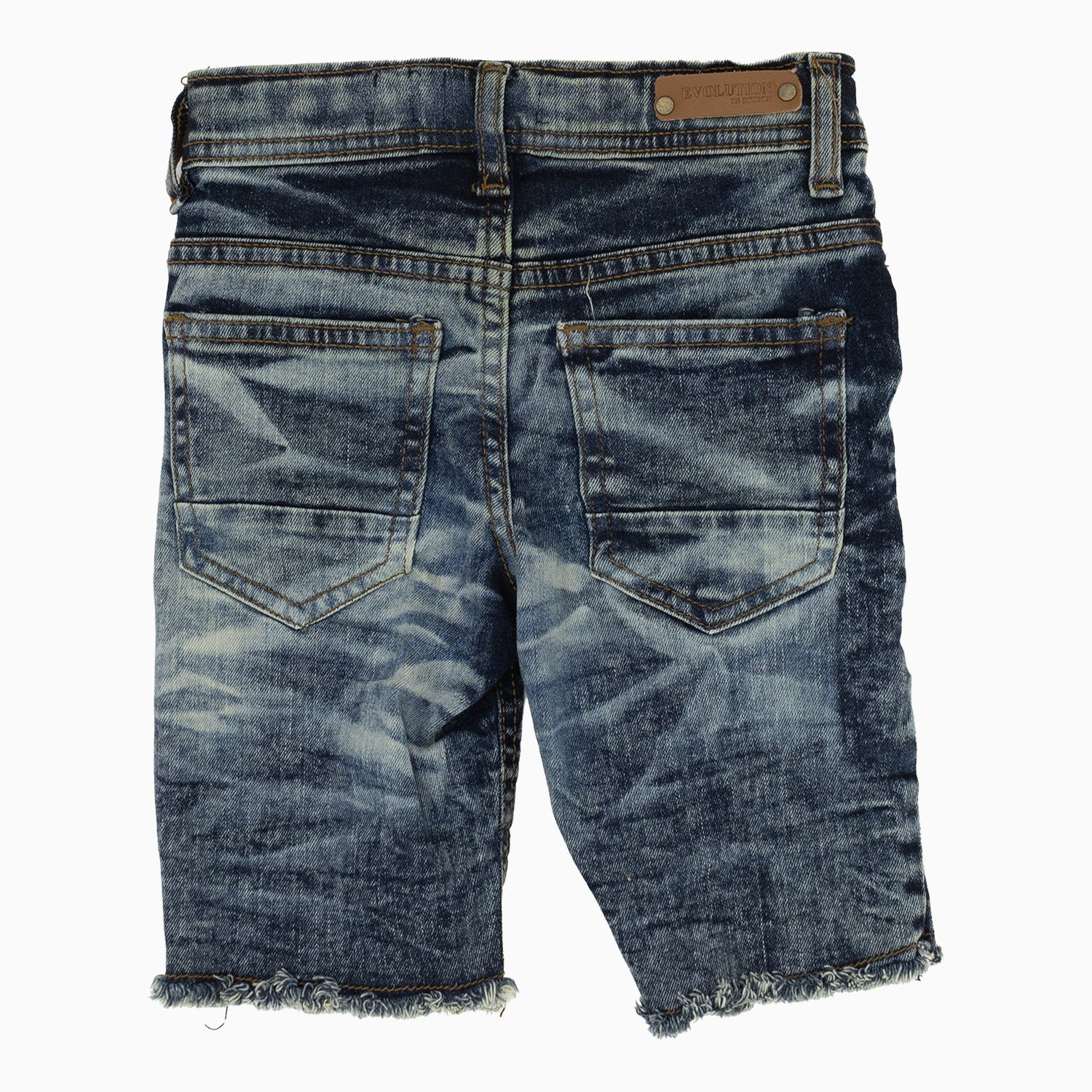 Kid's Little Wild Tiger Denim Shorts - Image 2