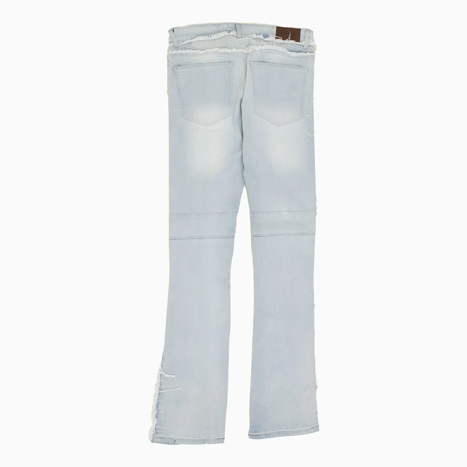 Men's Embr. Stitched Stacked Denim Pant - Image 2