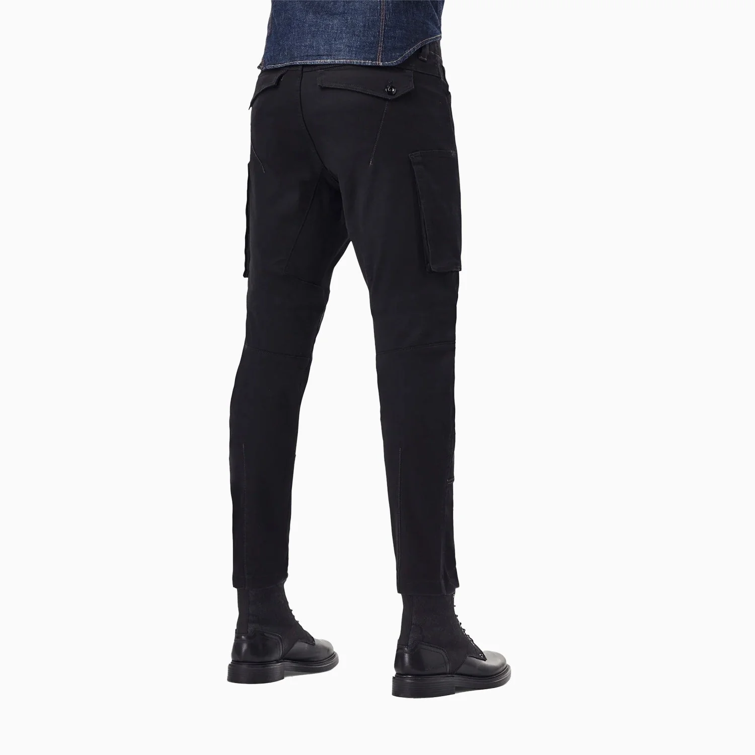 Men's Zip Pocket 3D Skinny Cargo Pants - Image 3