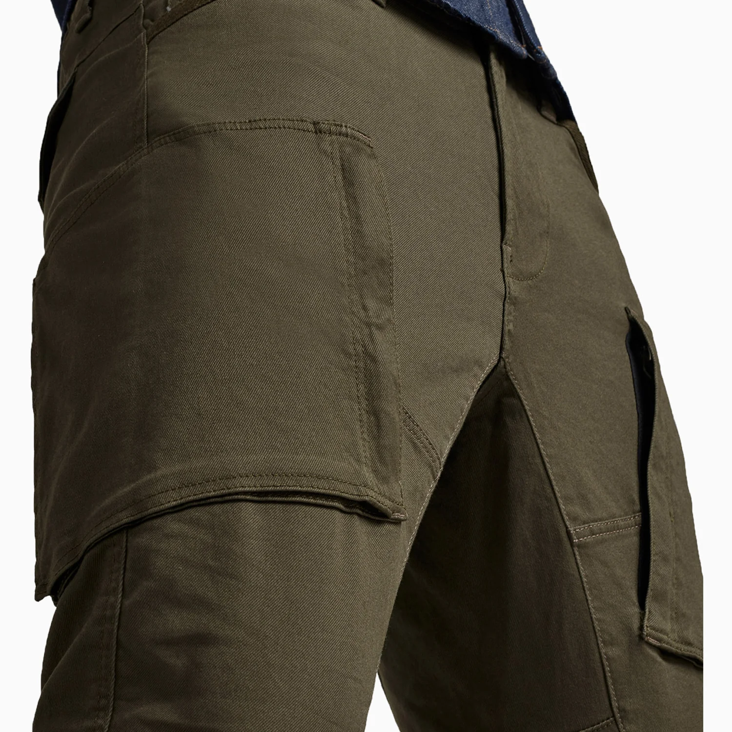 Men's Zip Pocket 3D Skinny Cargo Pants - Image 6