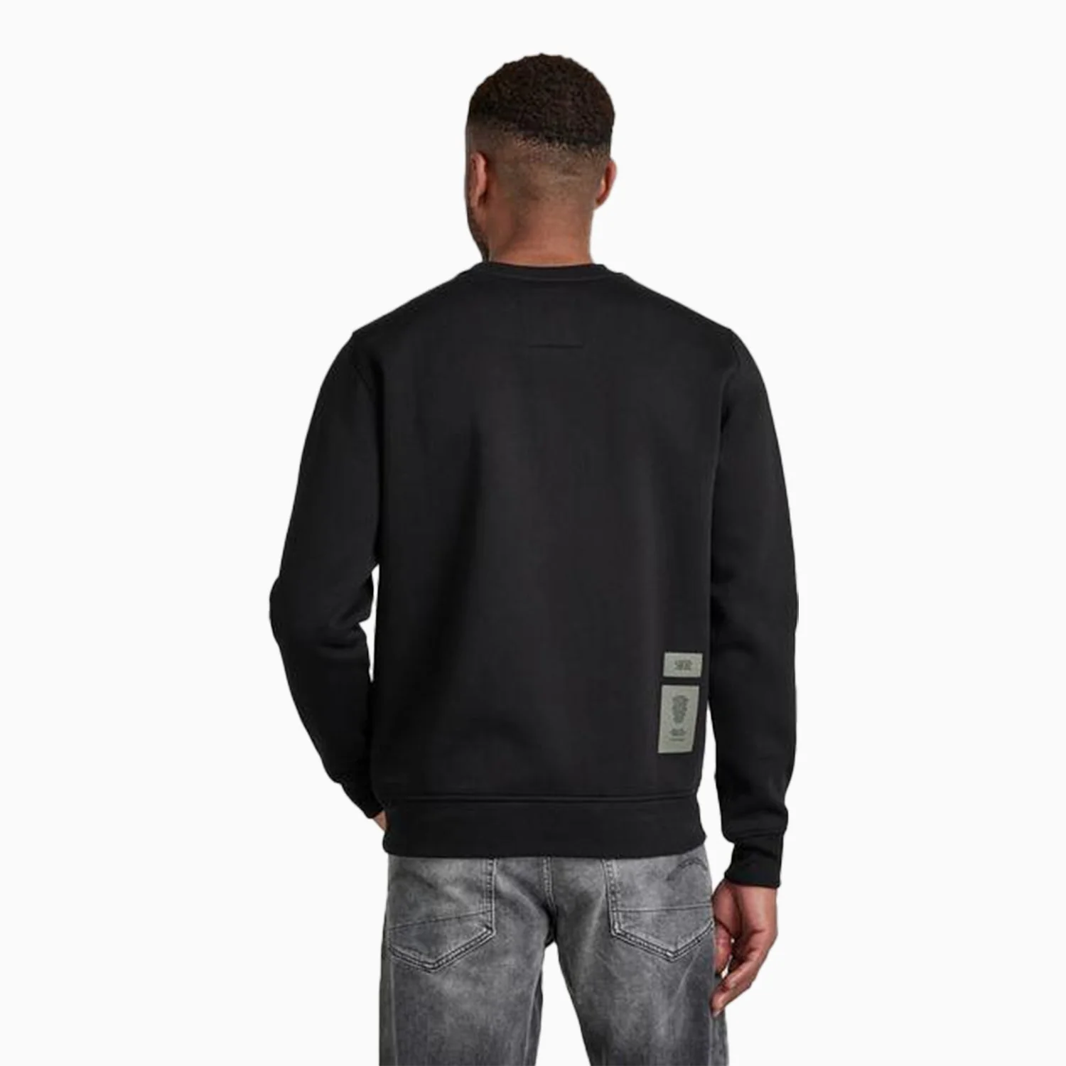 Men's 3D Raw Crew Neck Sweatshirt - Image 3