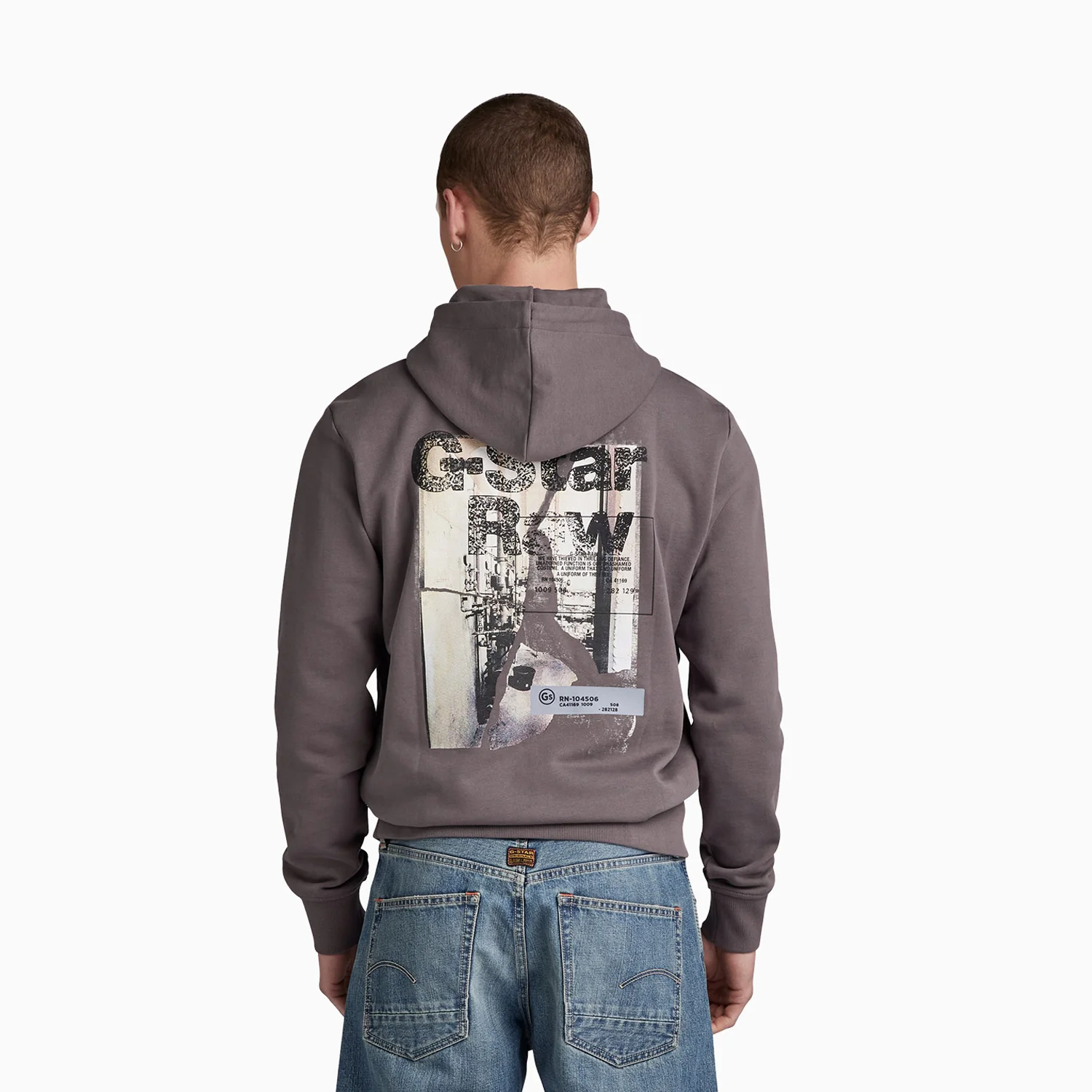 Men's Back Print Pull Over Hoodie - Image 3