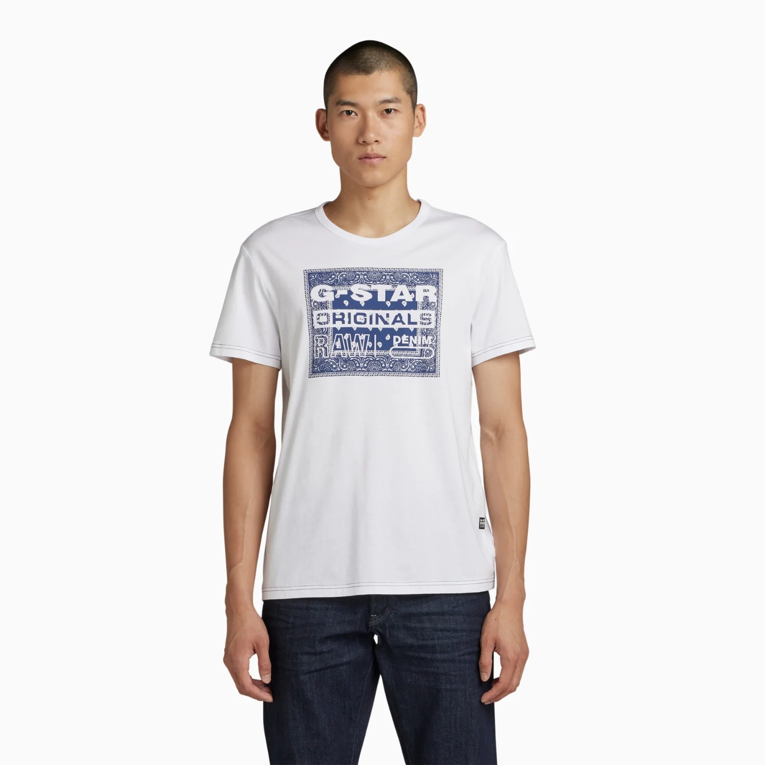 Men's Bandana R T Crew Neck T Shirt - Image 4