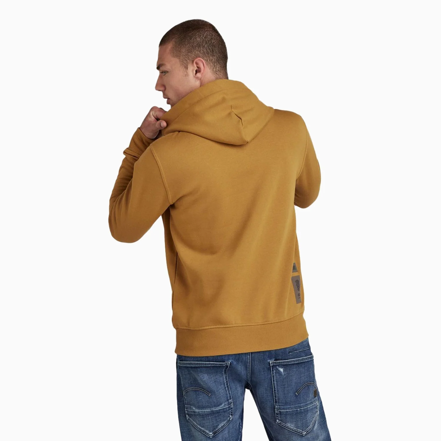 Men's G-Star Logo Pull Over Hoodie - Image 3