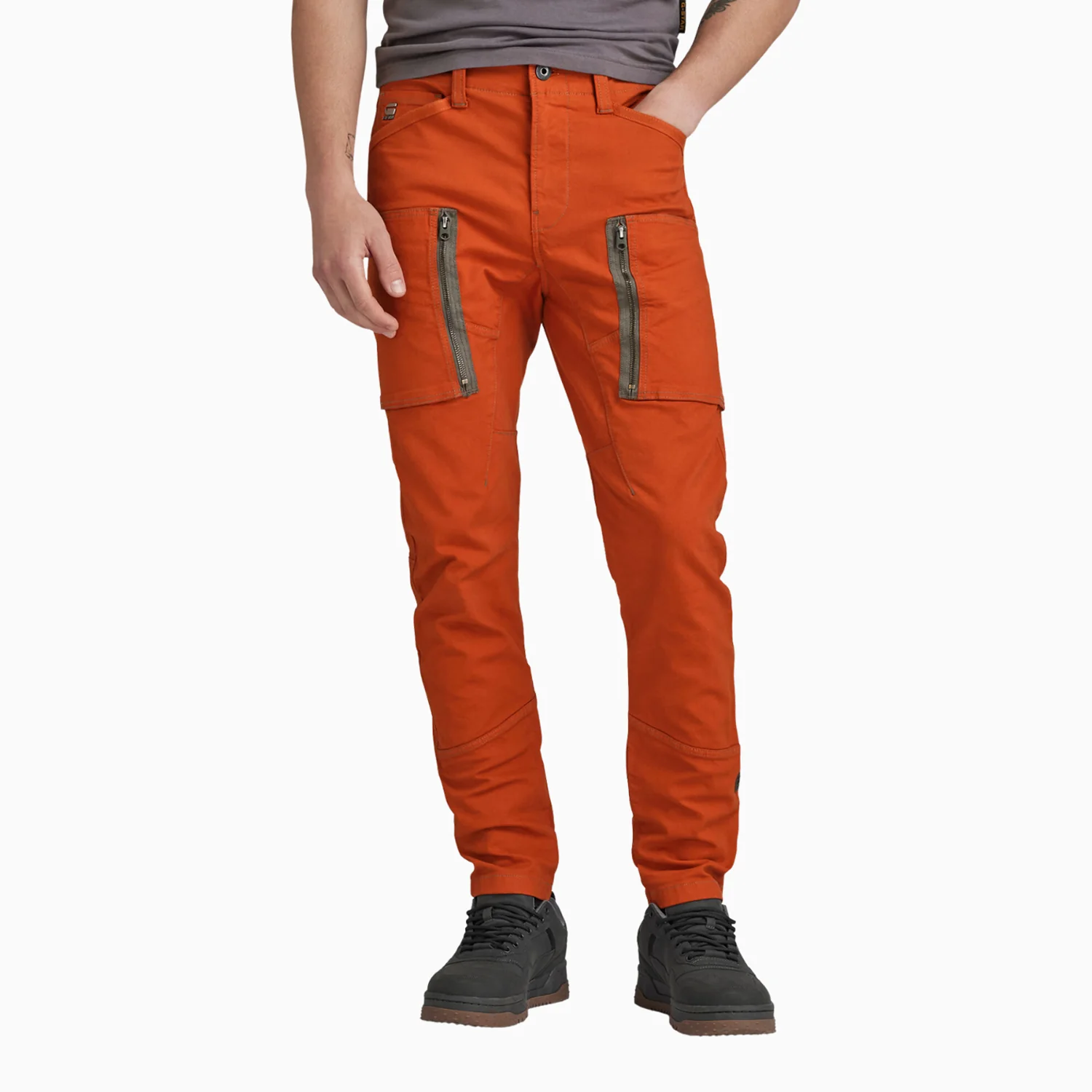 Men's Zip Pocket 3D Skinny Cargo Pant